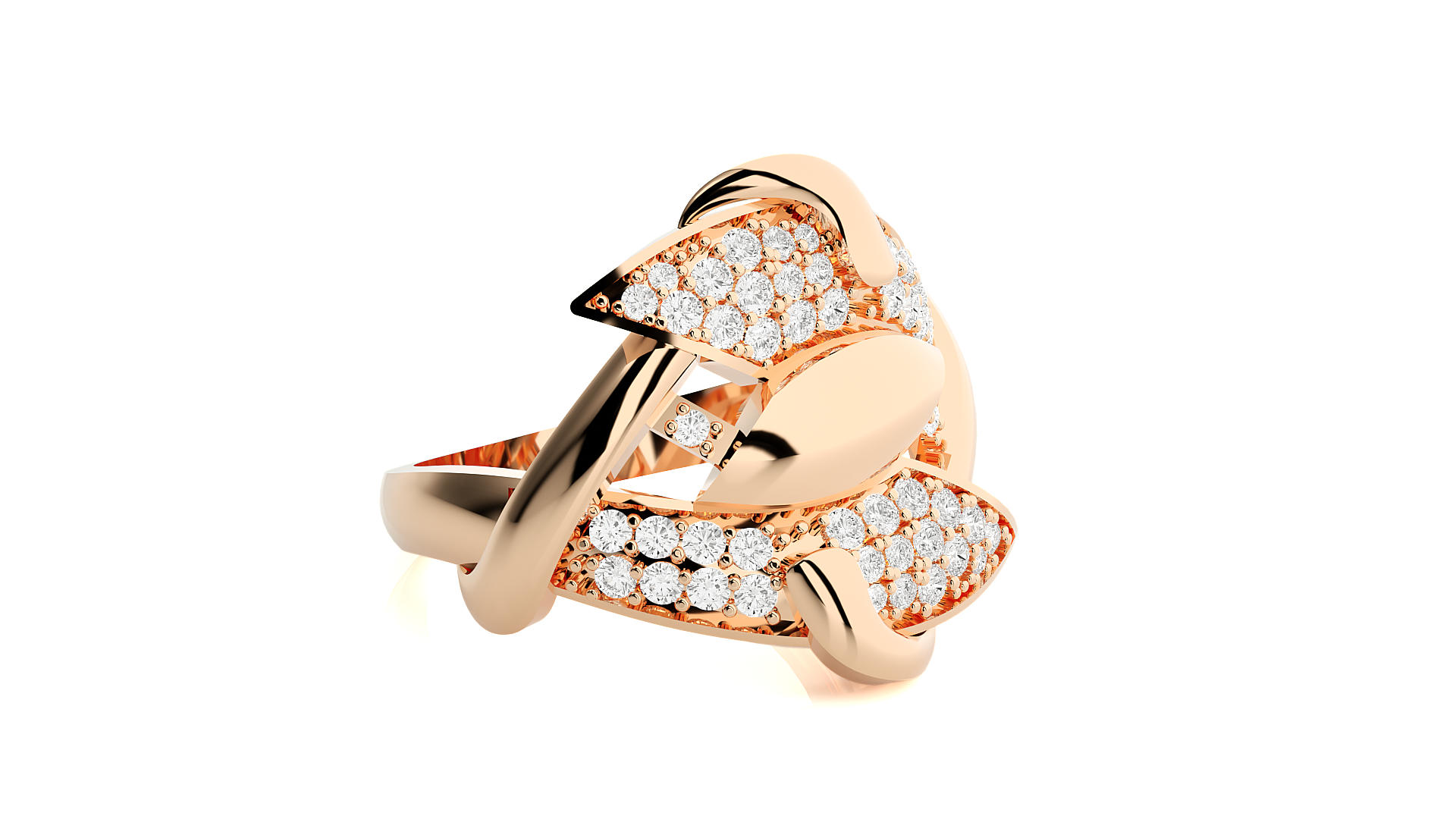 Rose Gold Plated Sterling Silver Ring