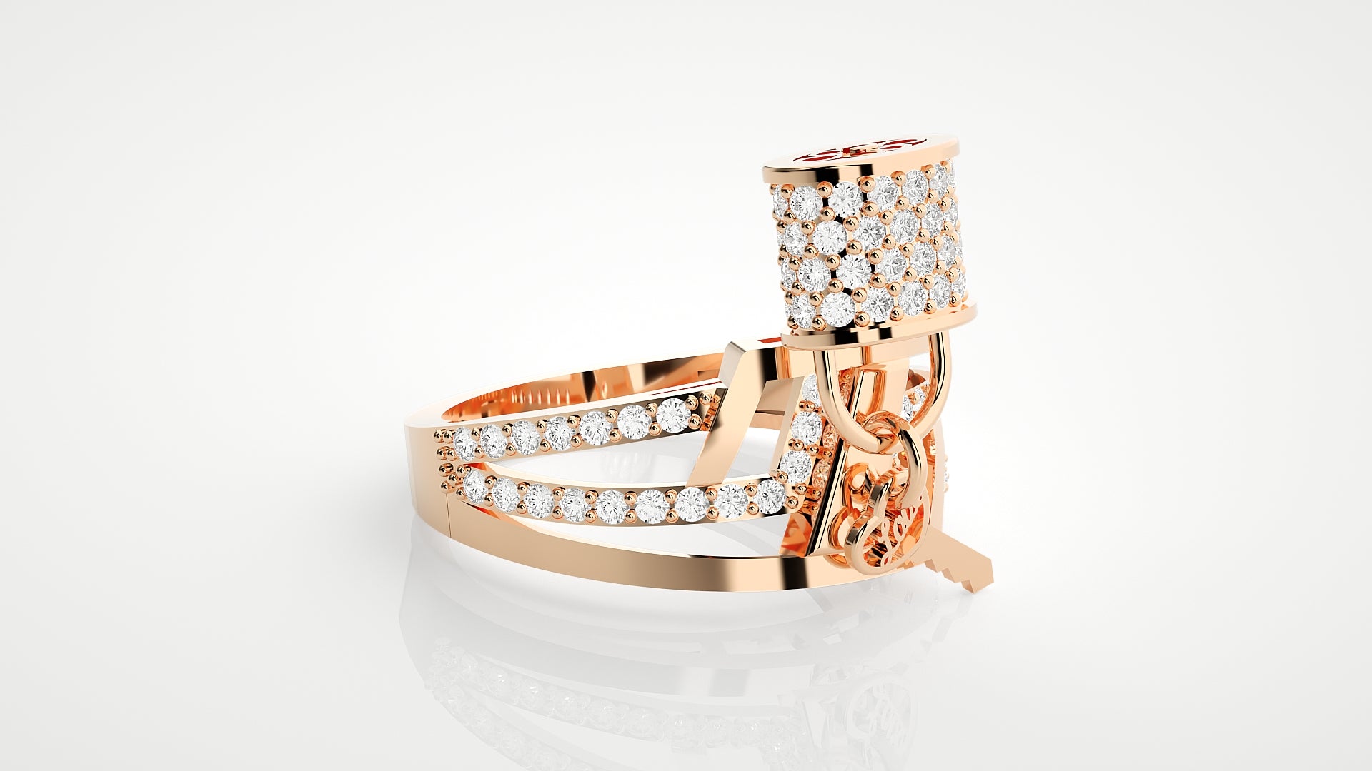 Rose Gold Plated Sterling Silver Ring