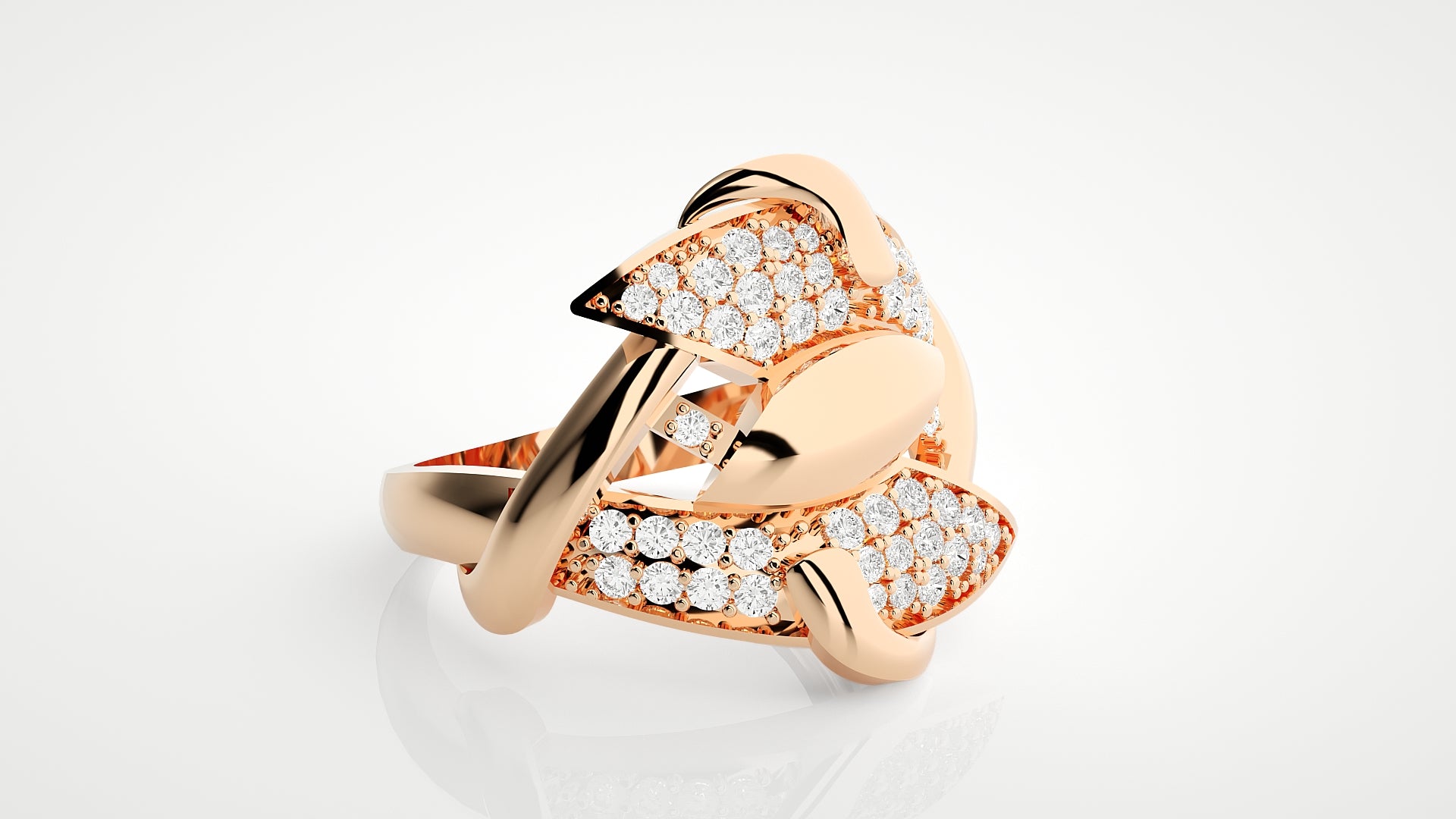 Rose Gold Plated Sterling Silver Ring