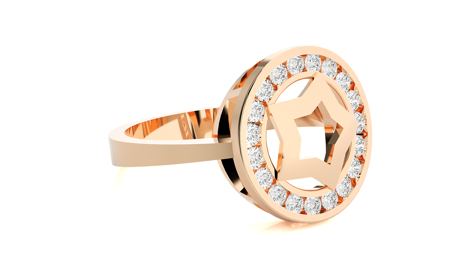 Rose Gold Plated Sterling Silver Ring