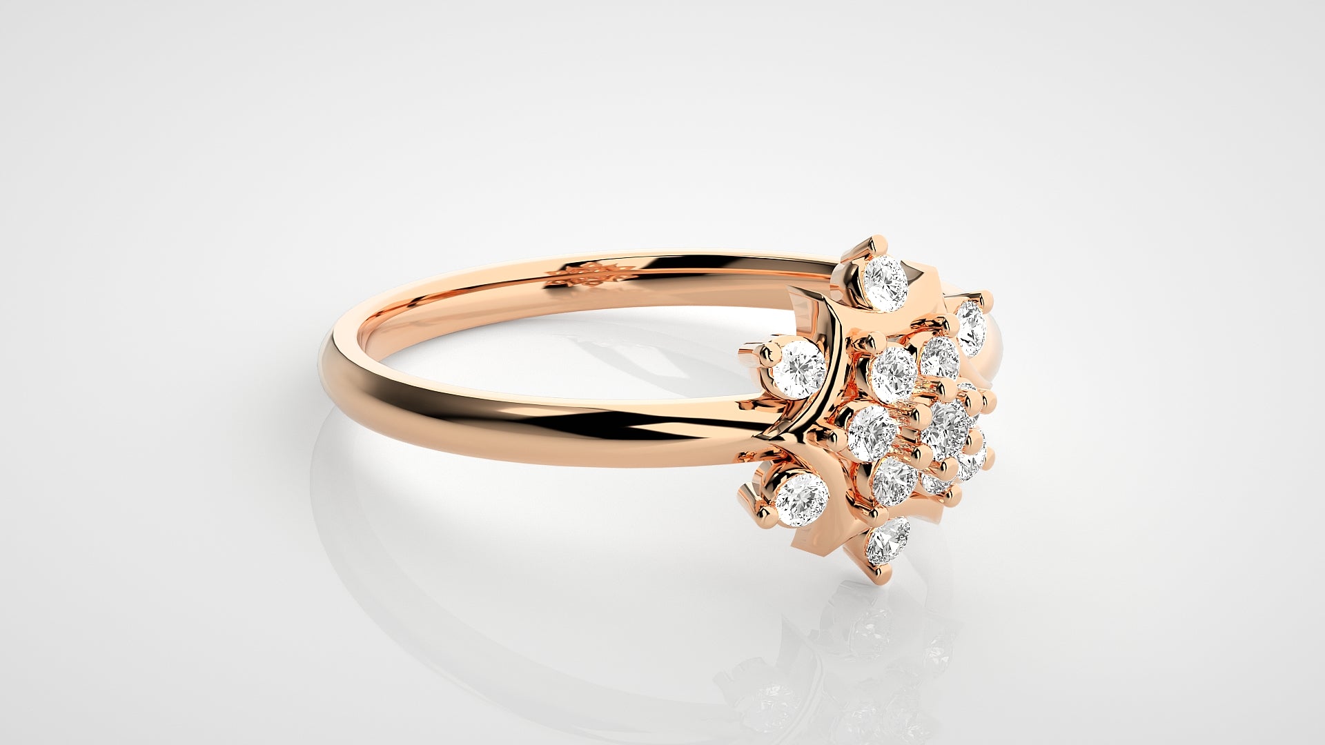 Rose Gold Plated Sterling Silver Ring