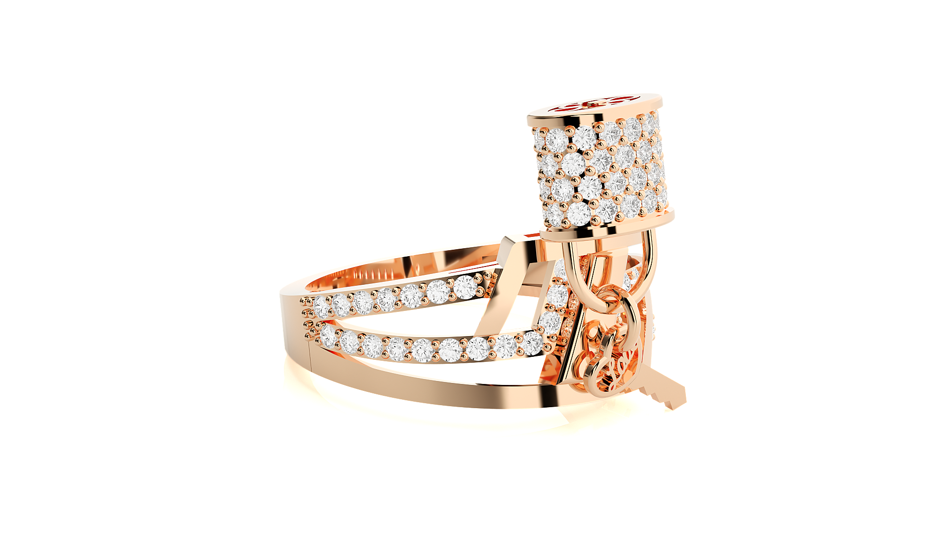 Rose Gold Plated Sterling Silver Ring