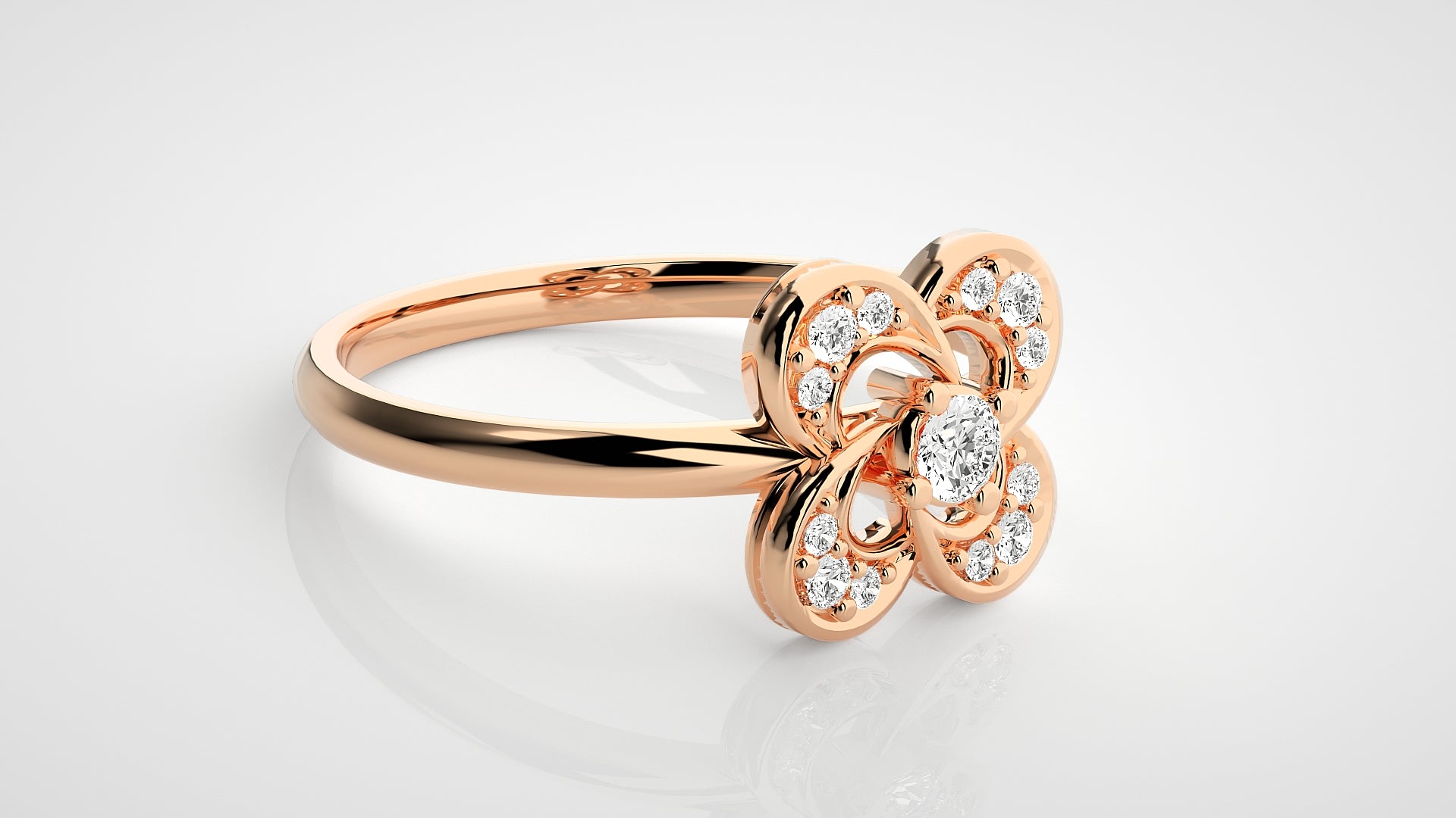 Rose Gold Plated Sterling Silver Ring