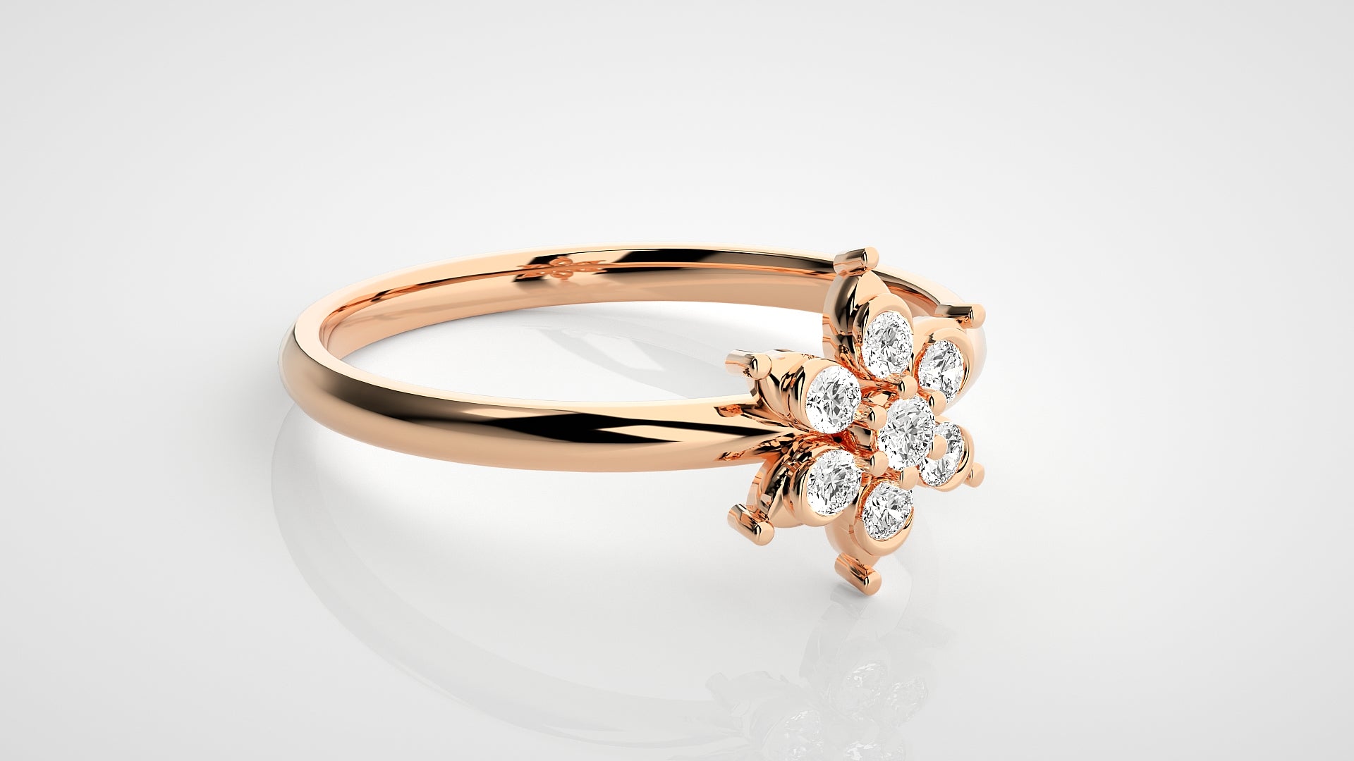 Rose Gold Plated Sterling Silver Ring