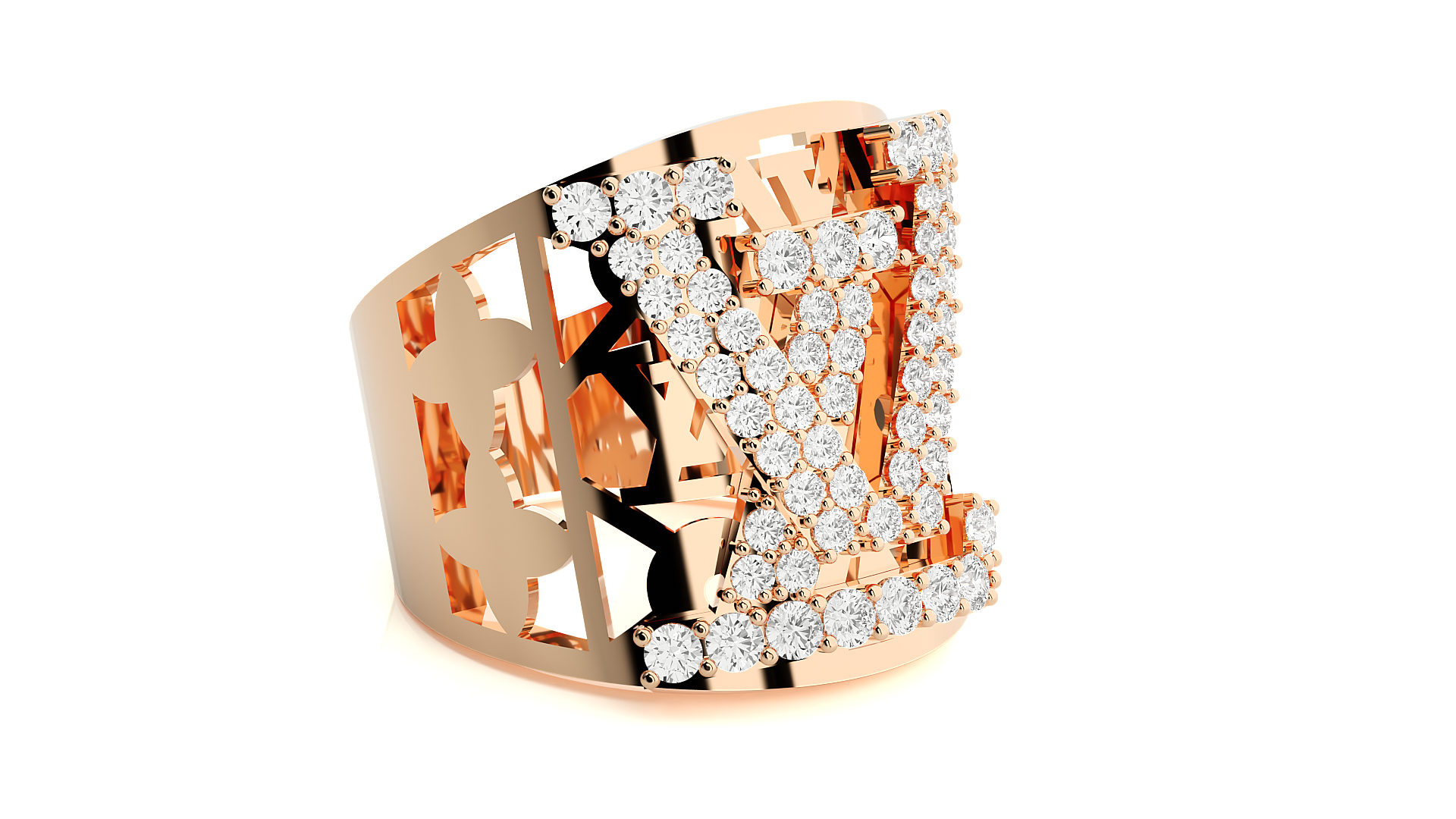 Rose Gold Plated Sterling Silver Ring