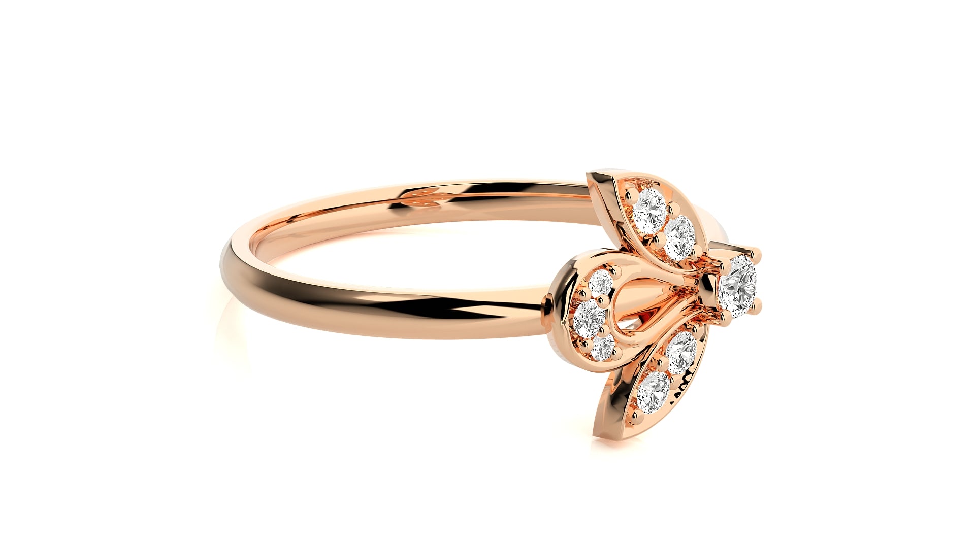Rose Gold Plated Sterling Silver Ring