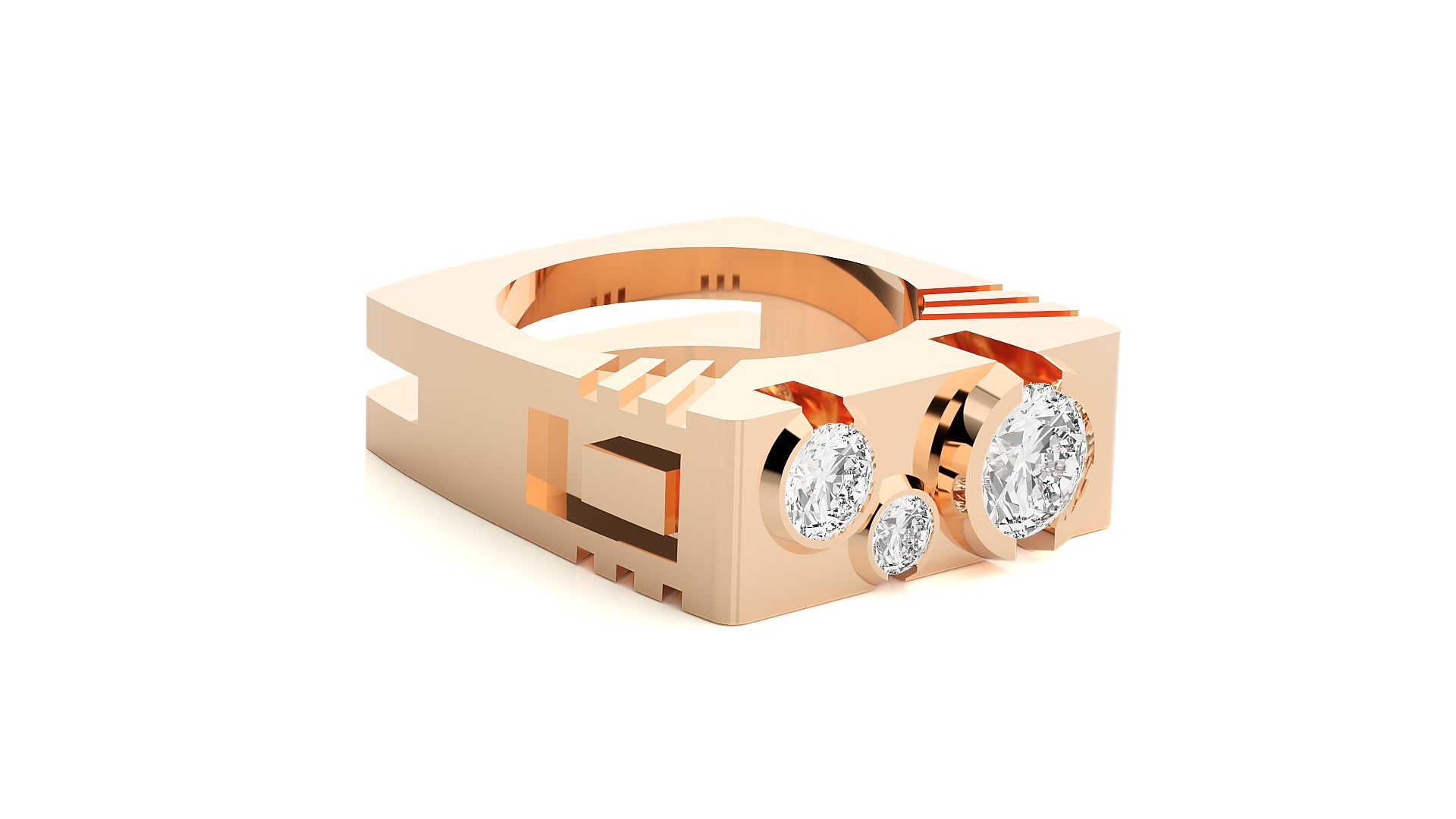 Rose Gold Plated Sterling Silver Ring