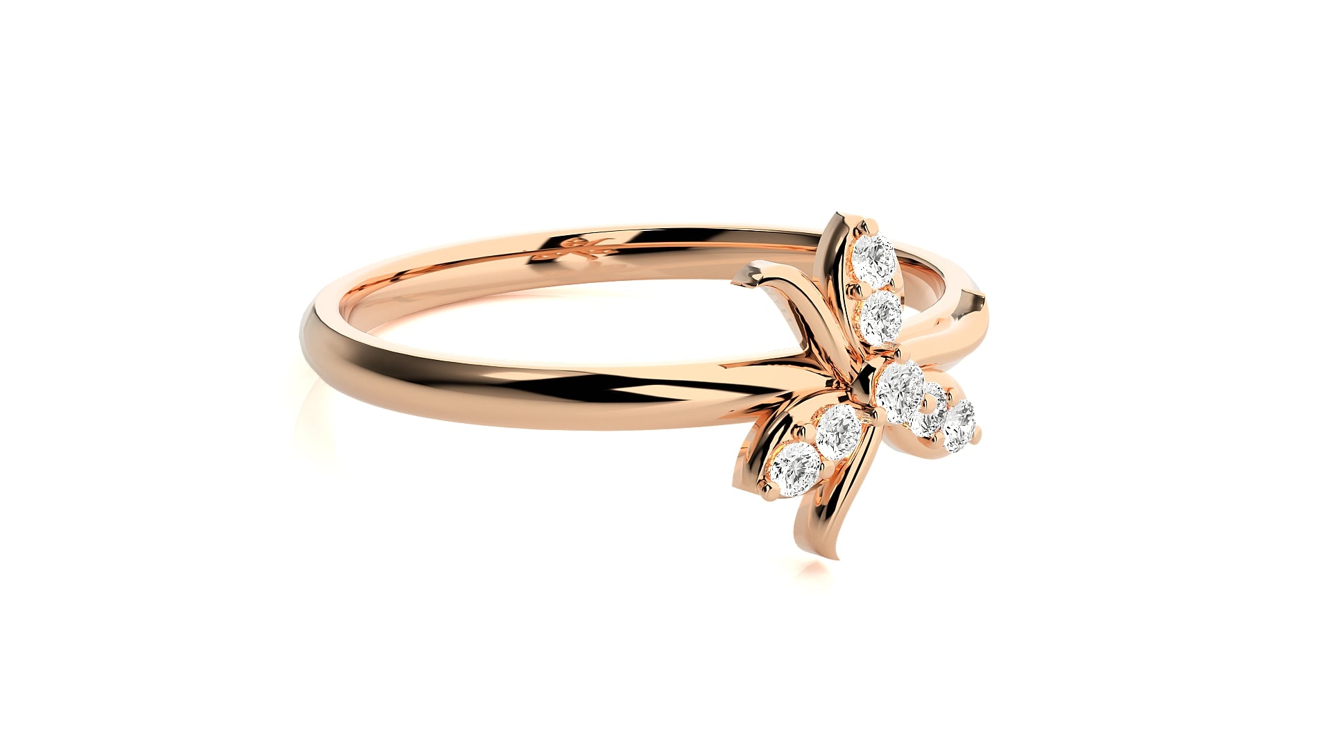 Rose Gold Plated Sterling Silver Ring