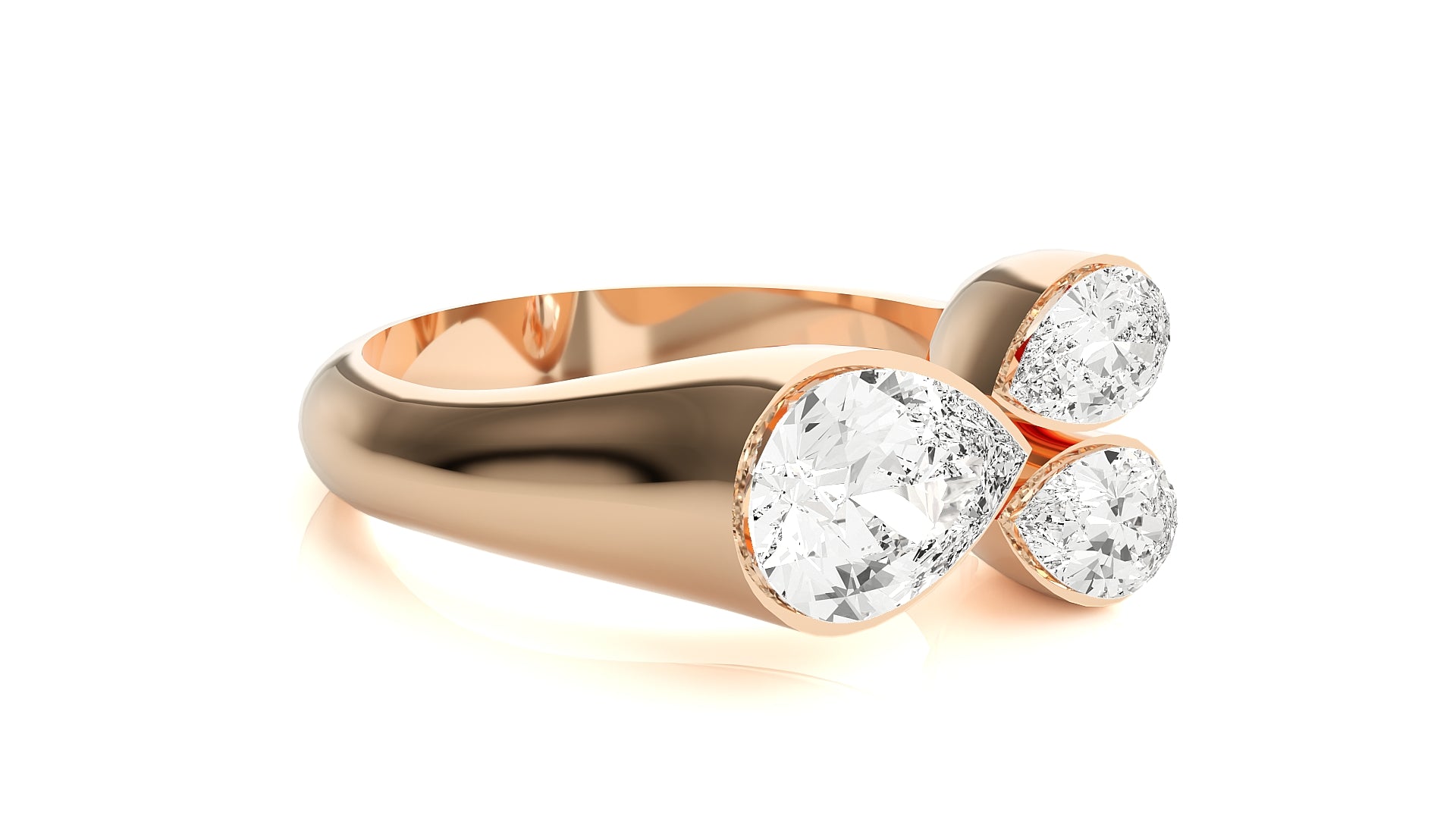 Rose Gold Plated Sterling Silver Ring