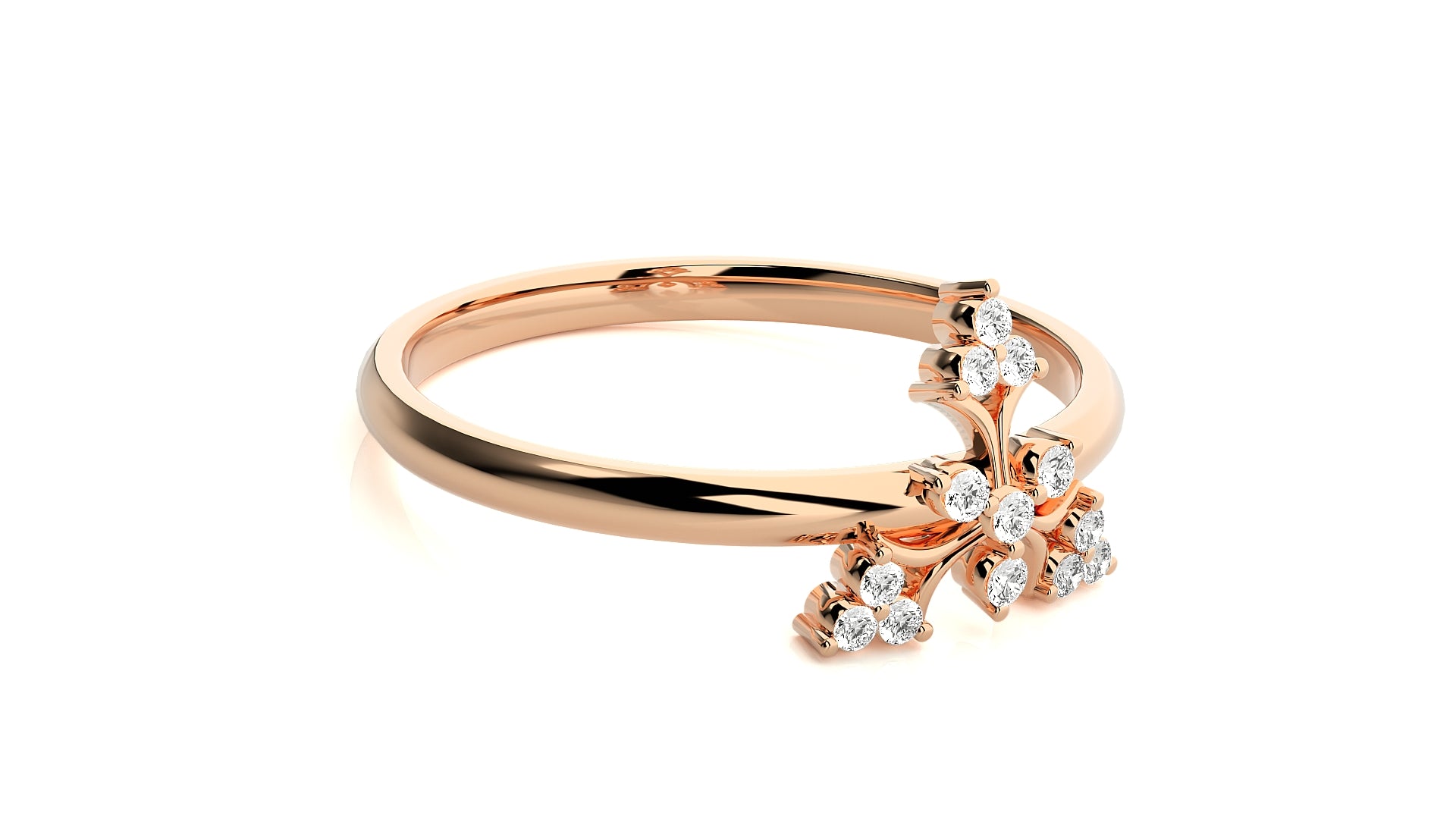 Rose Gold Plated Sterling Silver Ring