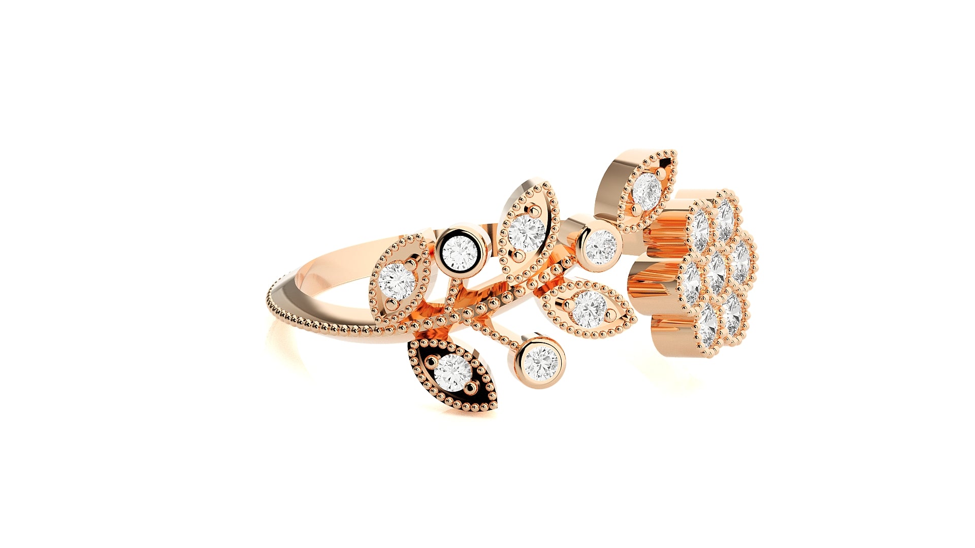 Rose Gold Plated Sterling Silver Ring