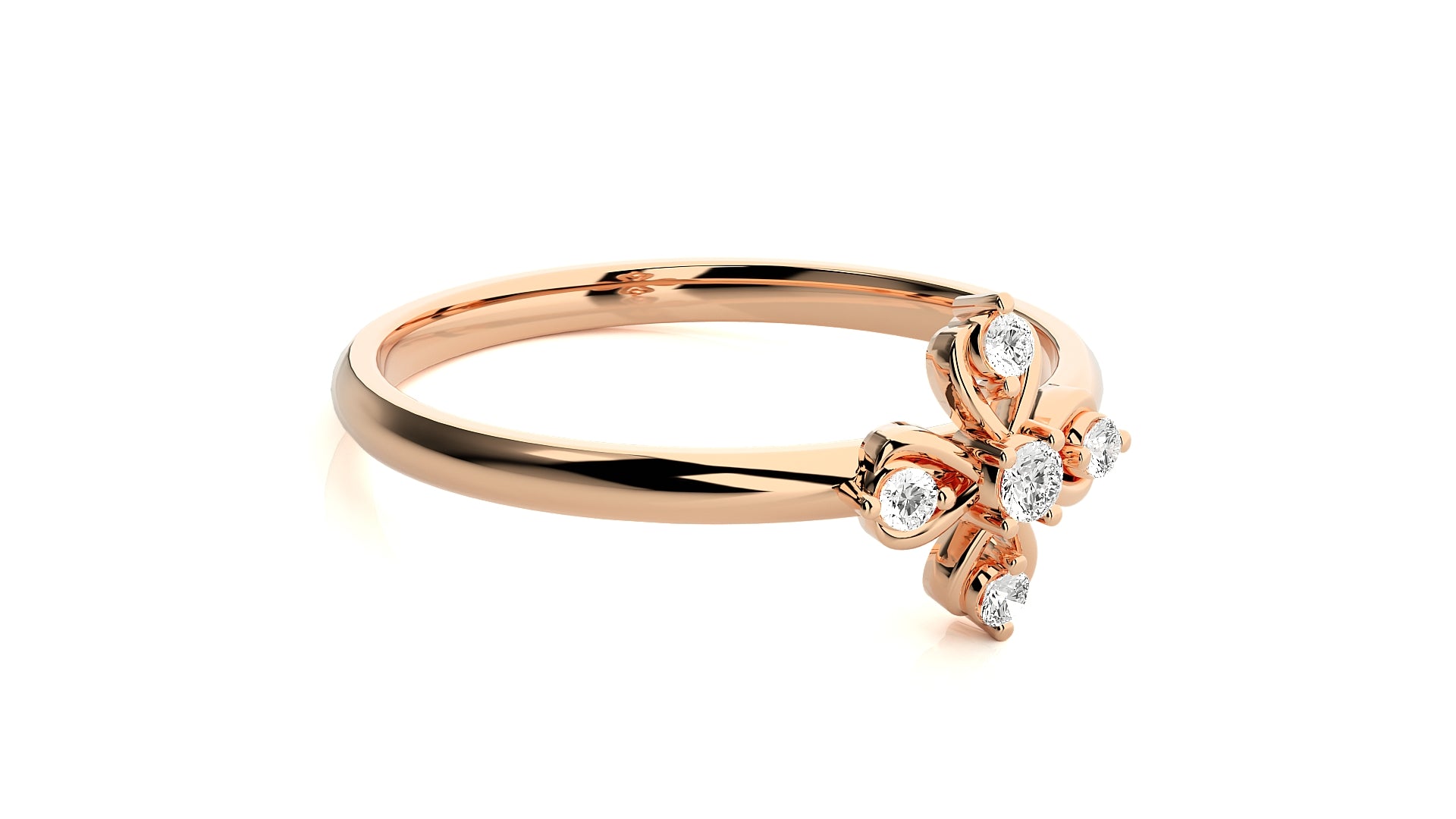 Rose Gold Plated Sterling Silver Ring