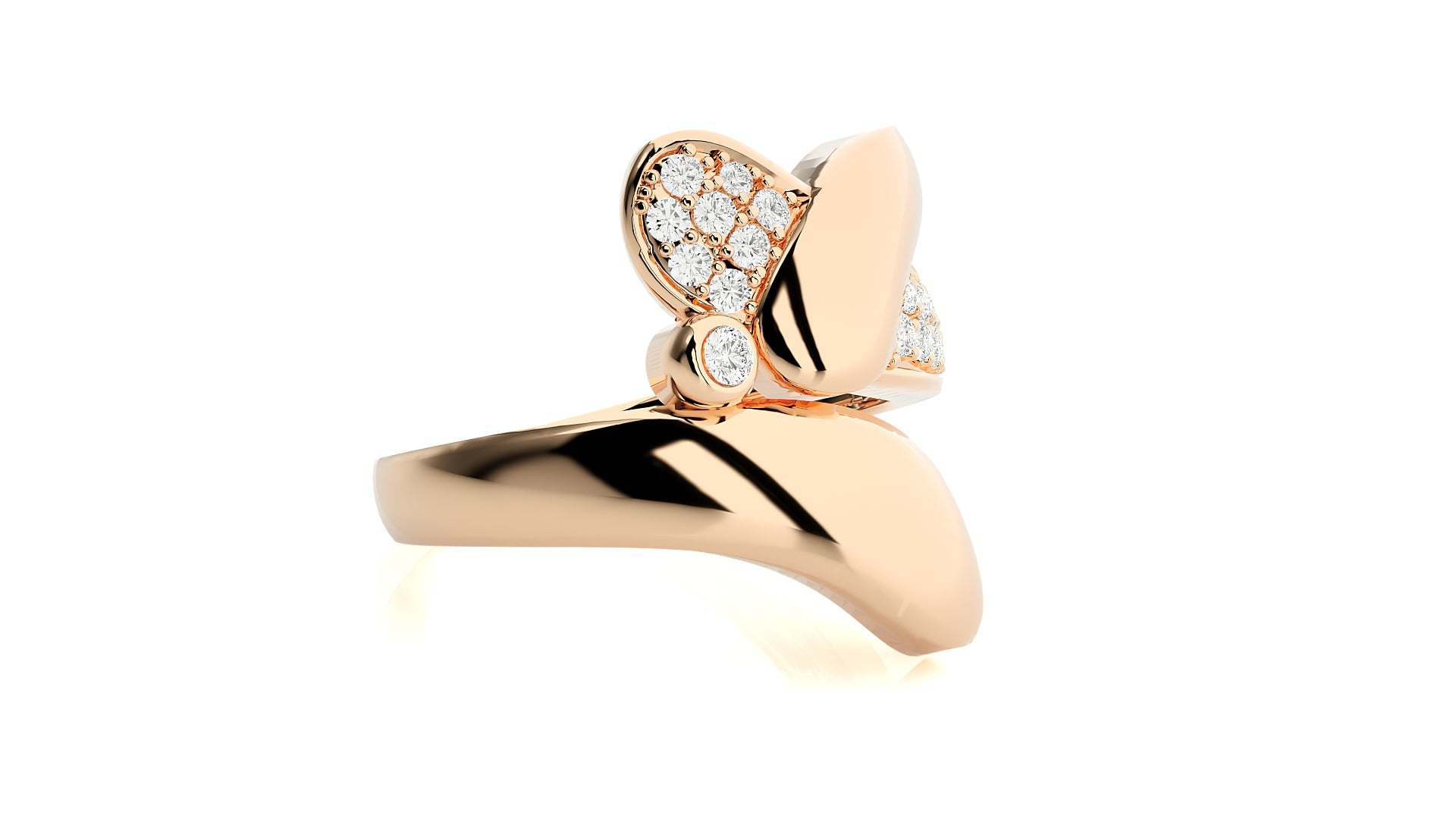 Rose Gold Plated Sterling Silver Ring