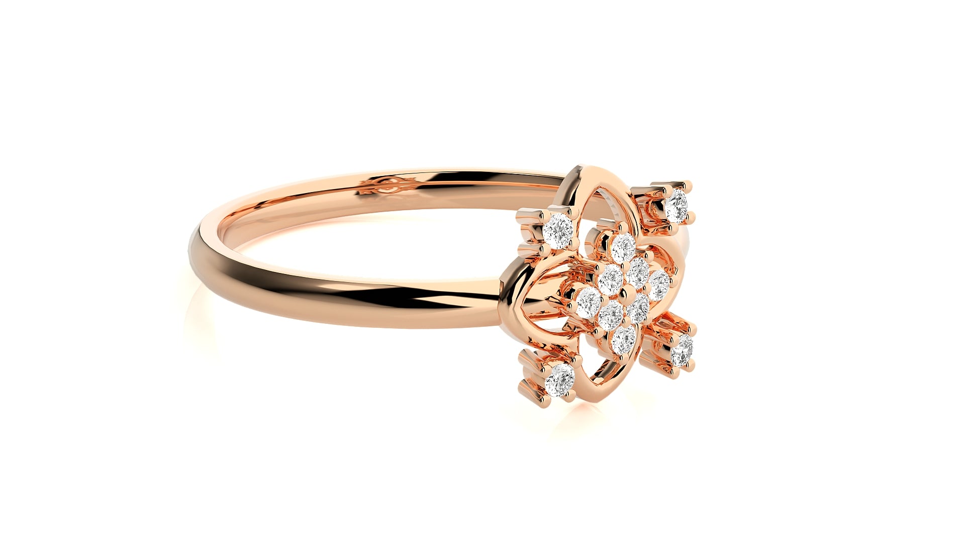 Rose Gold Plated Sterling Silver Ring