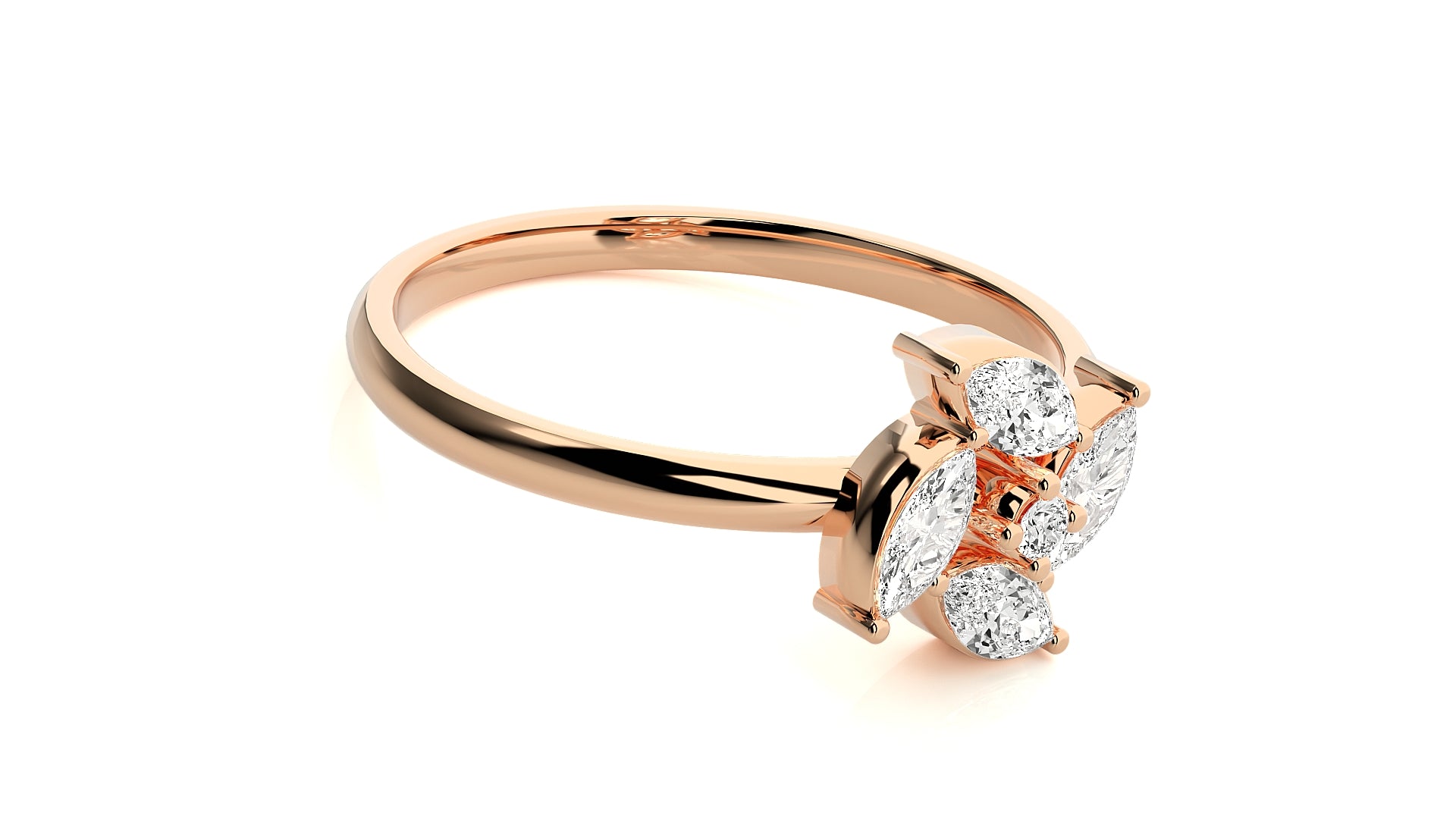 Rose Gold Plated Sterling Silver Ring