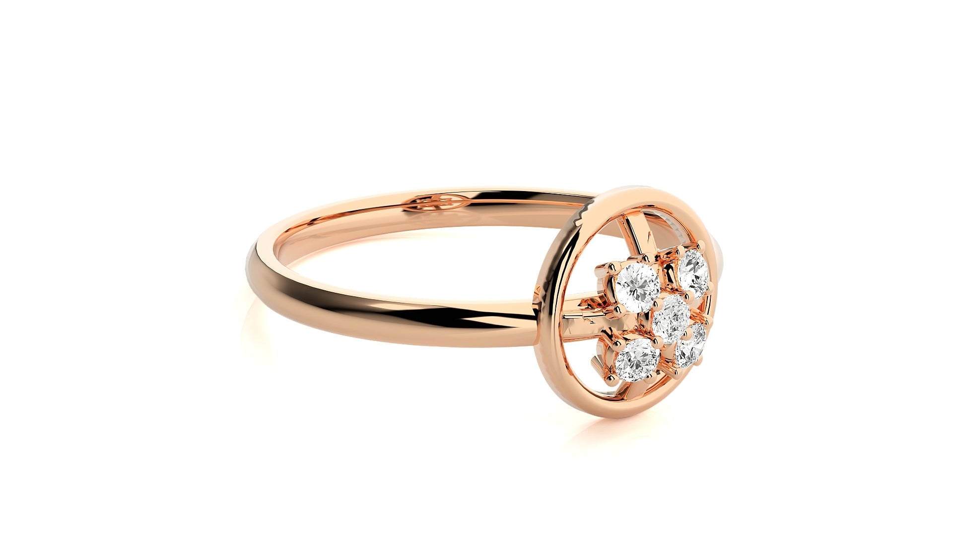 Rose Gold Plated Sterling Silver Ring