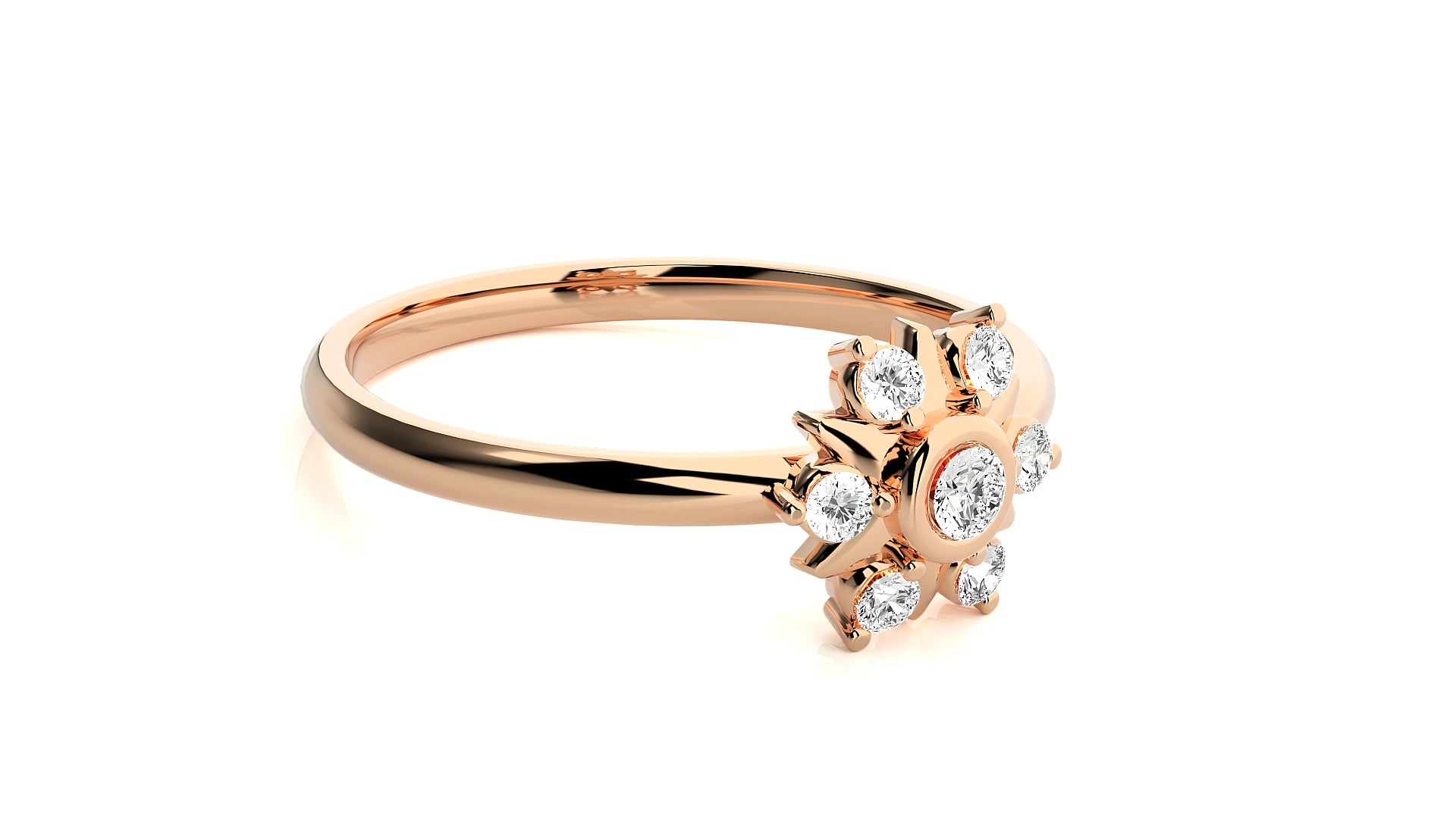 Rose Gold Plated Sterling Silver Ring