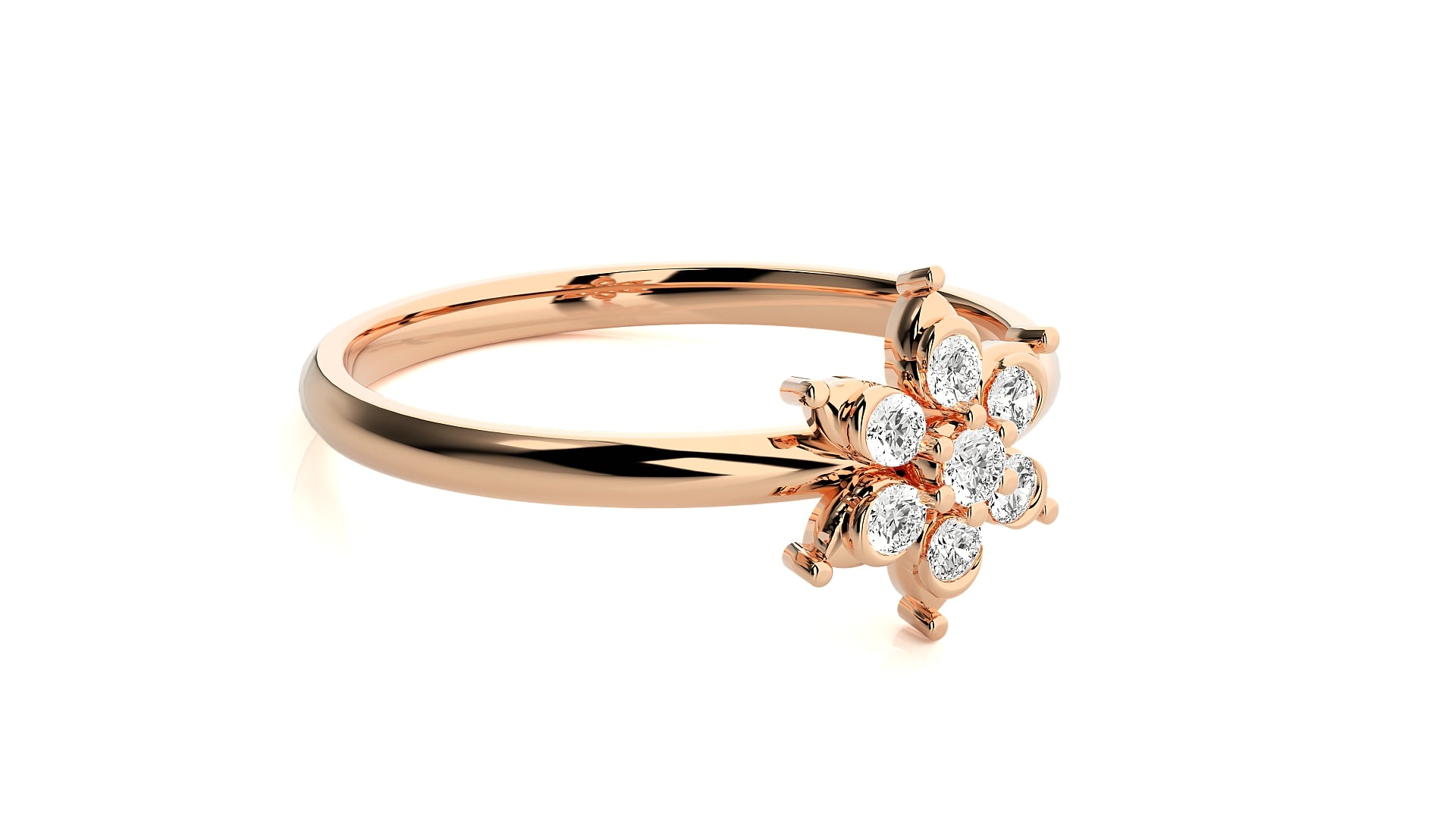 Rose Gold Plated Sterling Silver Ring