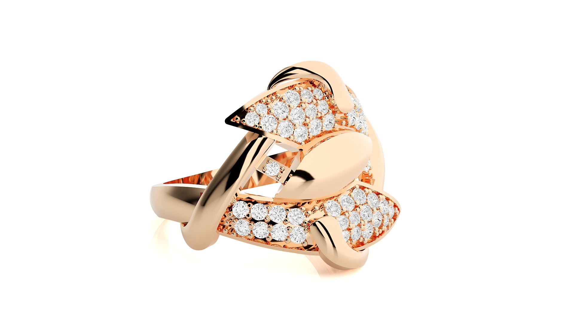 Rose Gold Plated Sterling Silver Ring