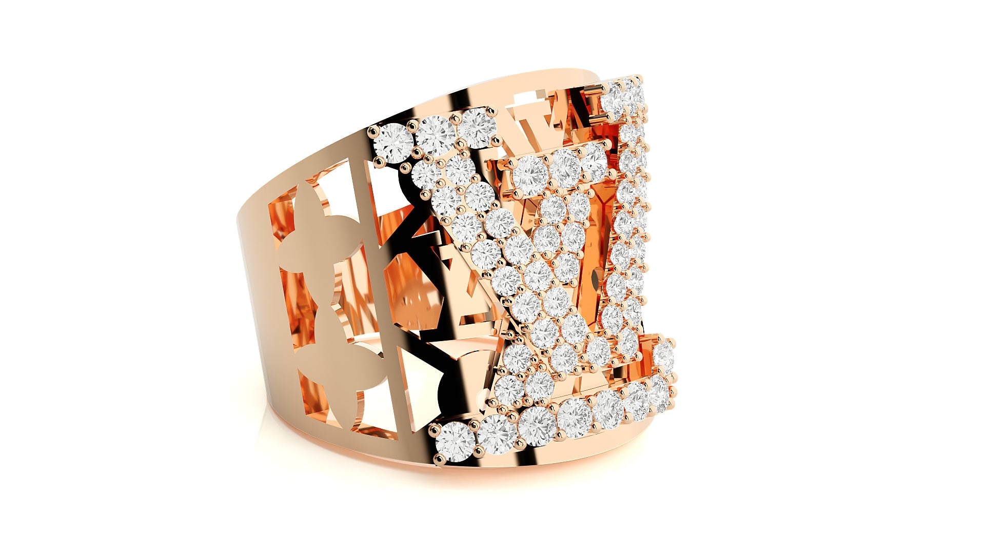 Rose Gold Plated Sterling Silver Ring