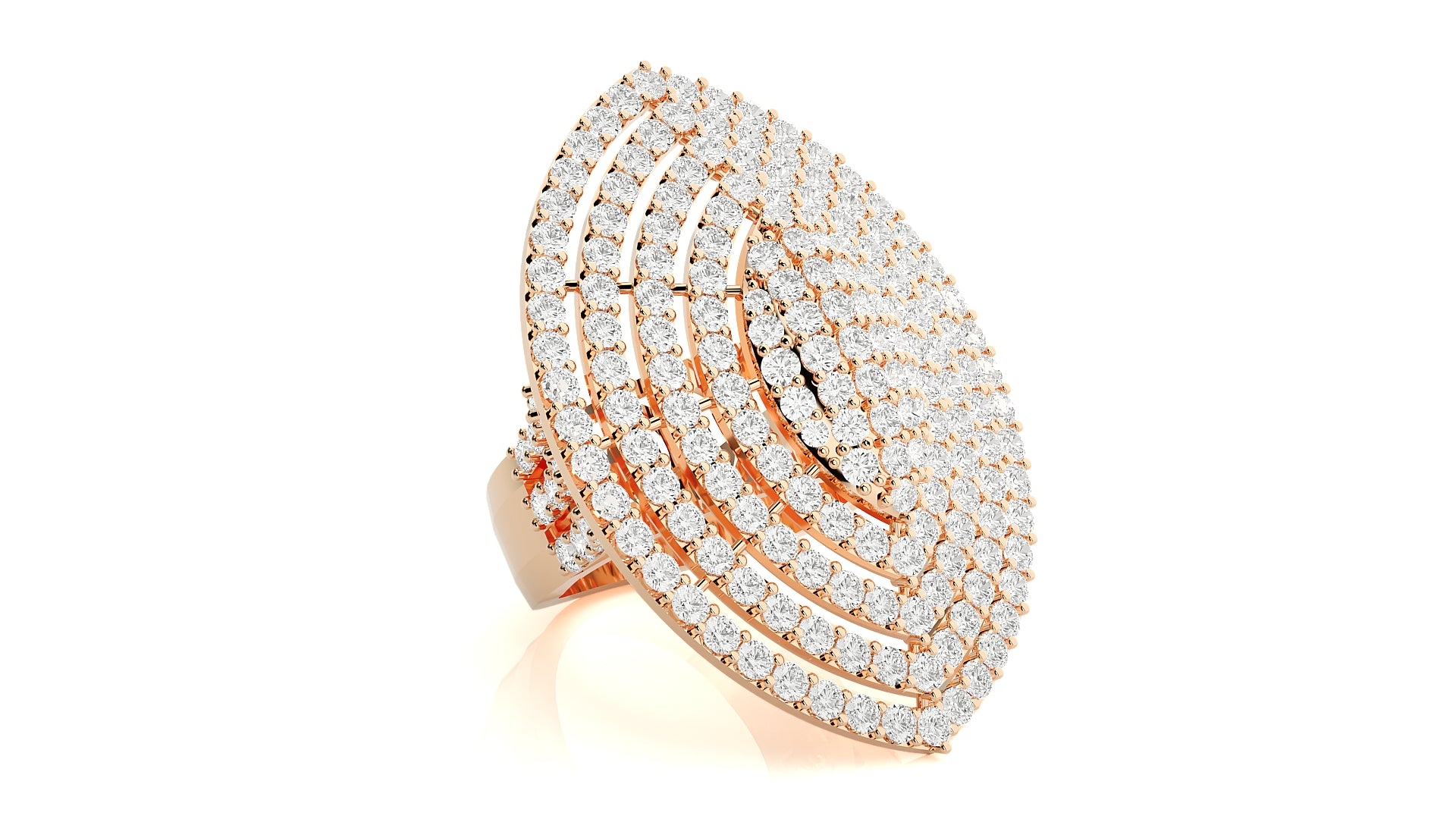 Rose Gold Plated Sterling Silver Ring