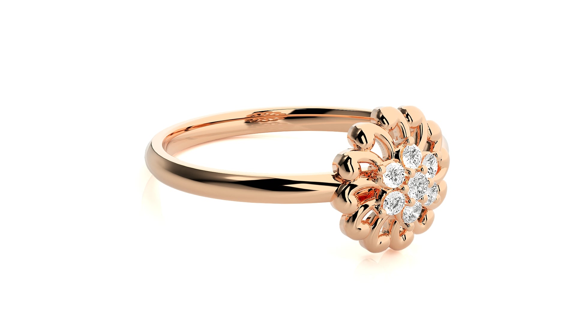 Rose Gold Plated Sterling Silver Ring