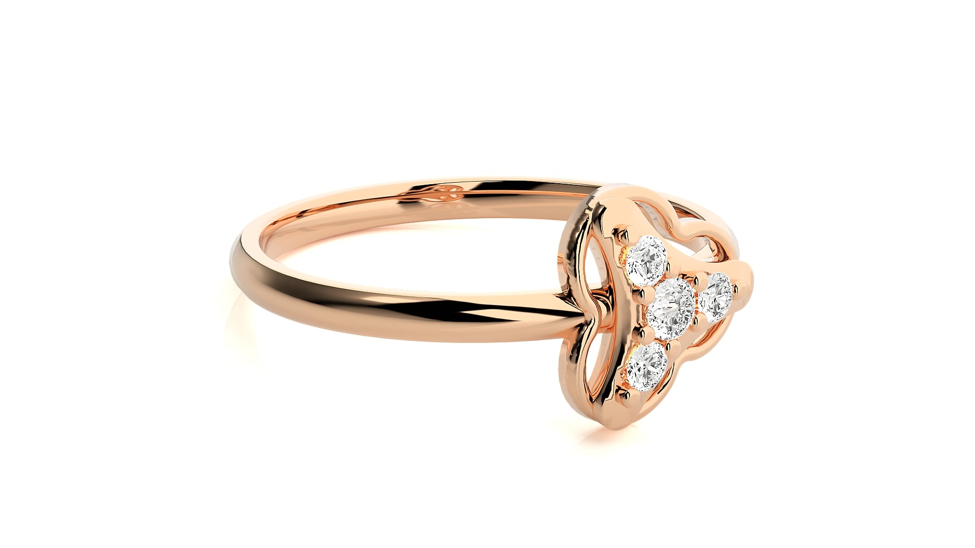 Rose Gold Plated Sterling Silver Ring
