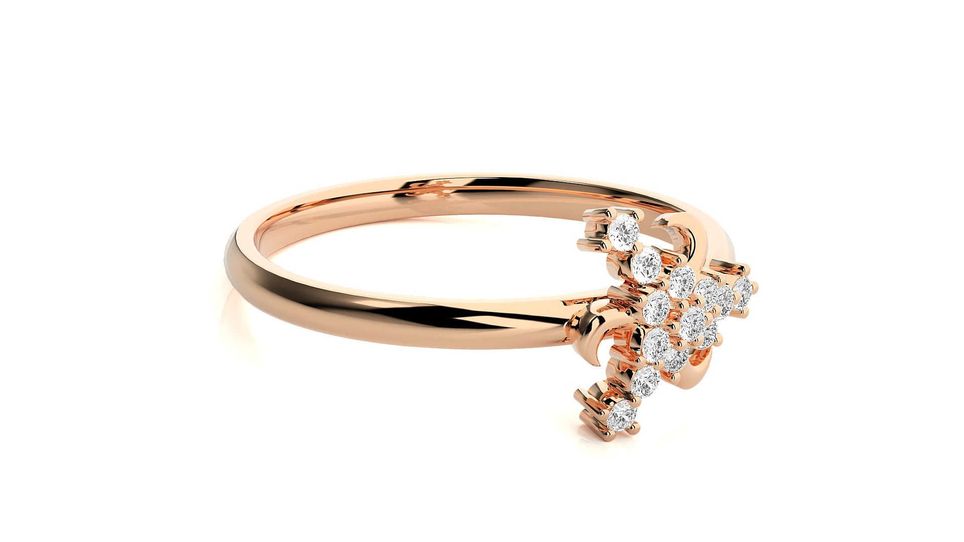 Rose Gold Plated Sterling Silver Ring