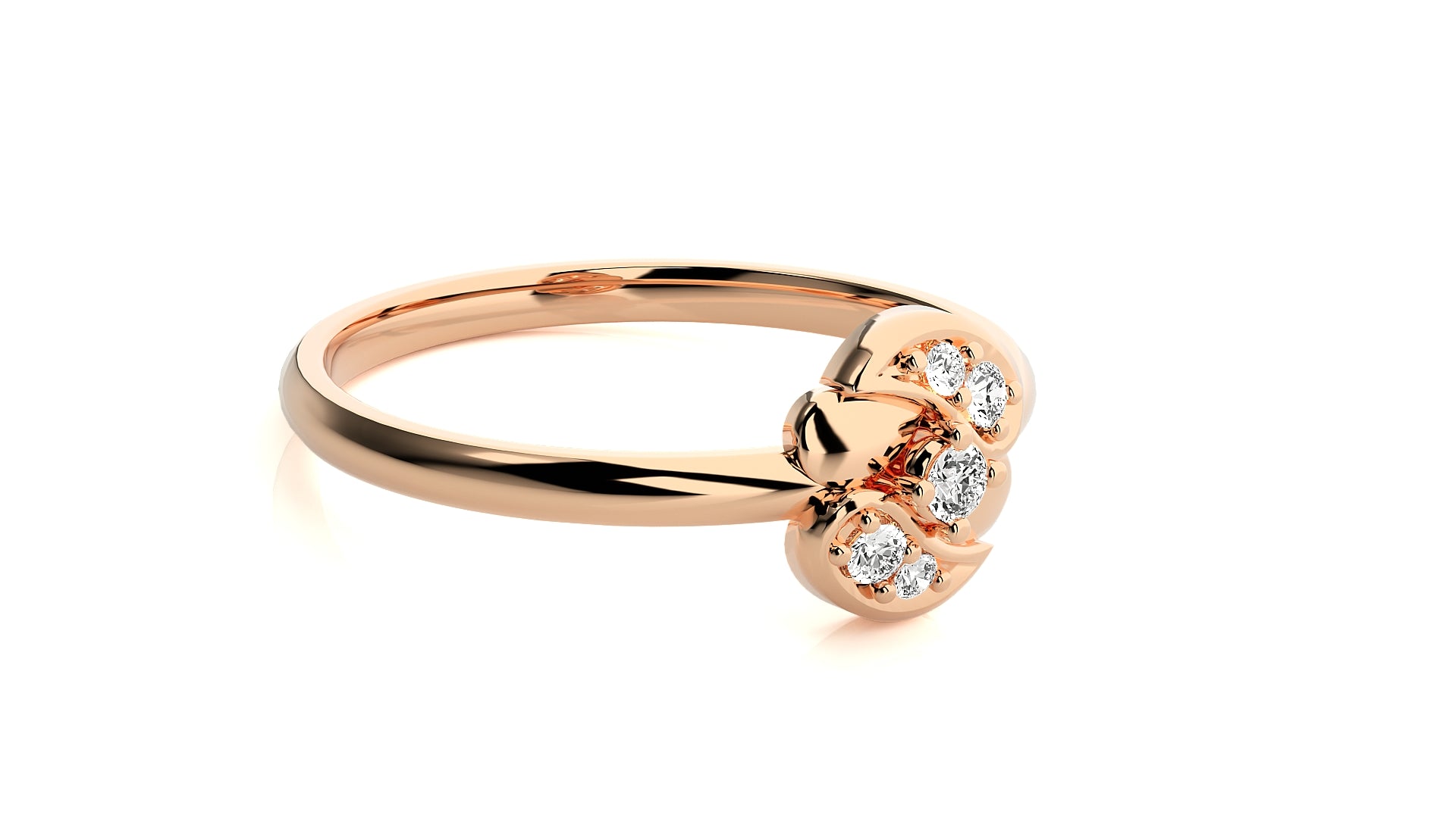Rose Gold Plated Sterling Silver Ring