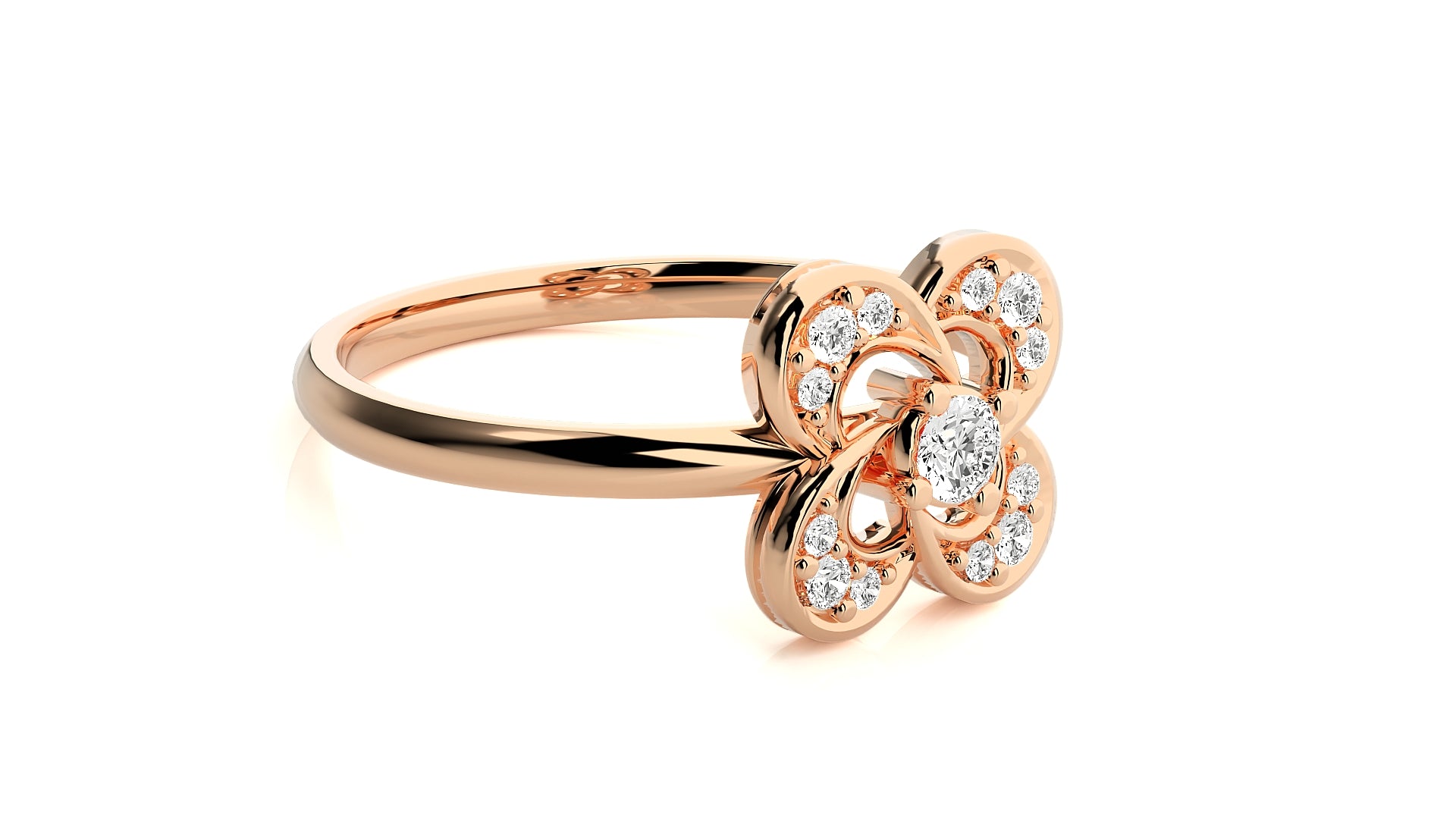 Rose Gold Plated Sterling Silver Ring