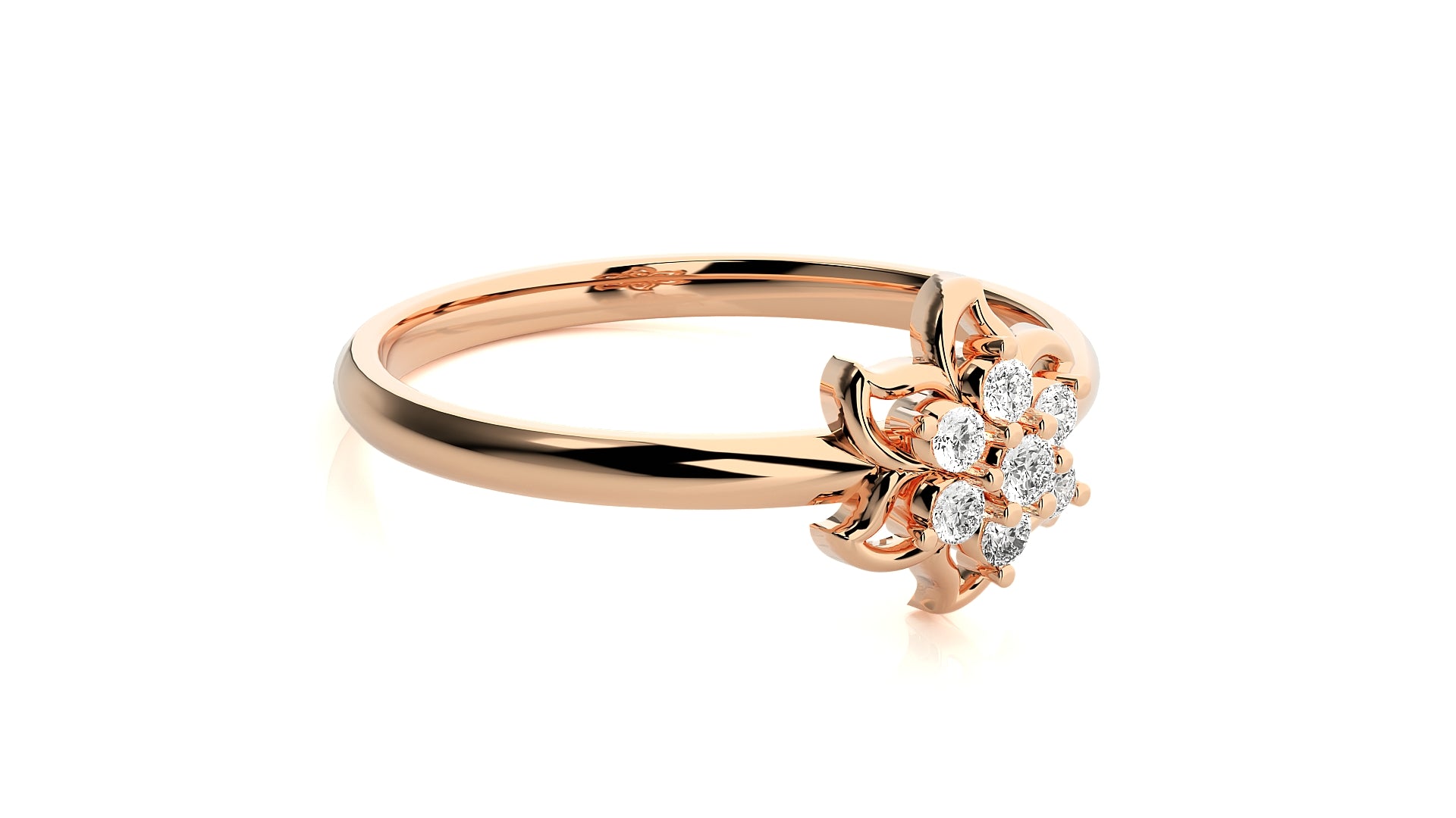 Rose Gold Plated Sterling Silver Ring