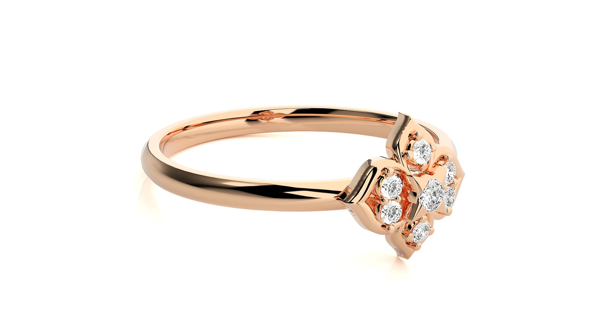 Rose Gold Plated Sterling Silver Ring