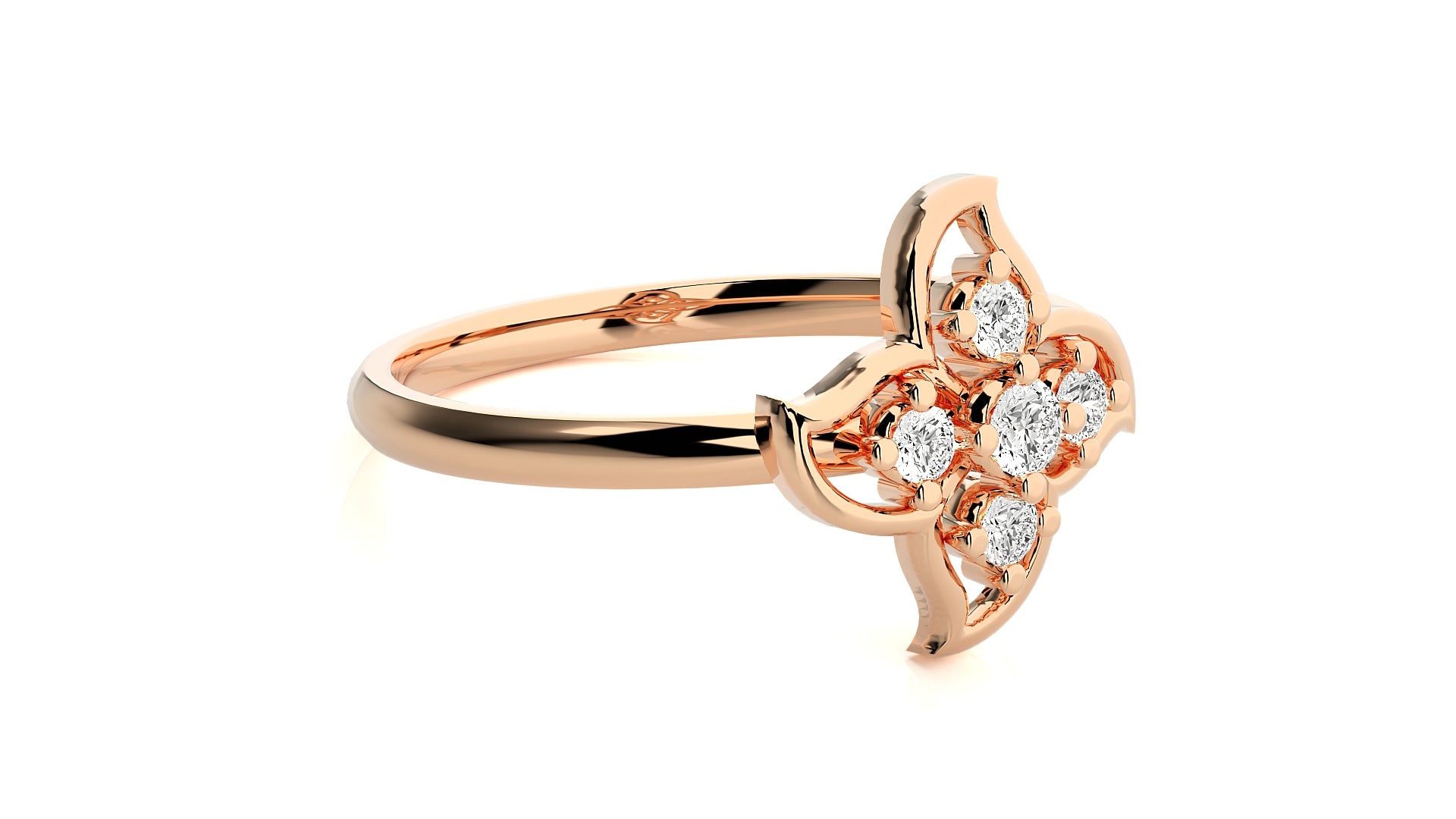 Rose Gold Plated Sterling Silver Ring