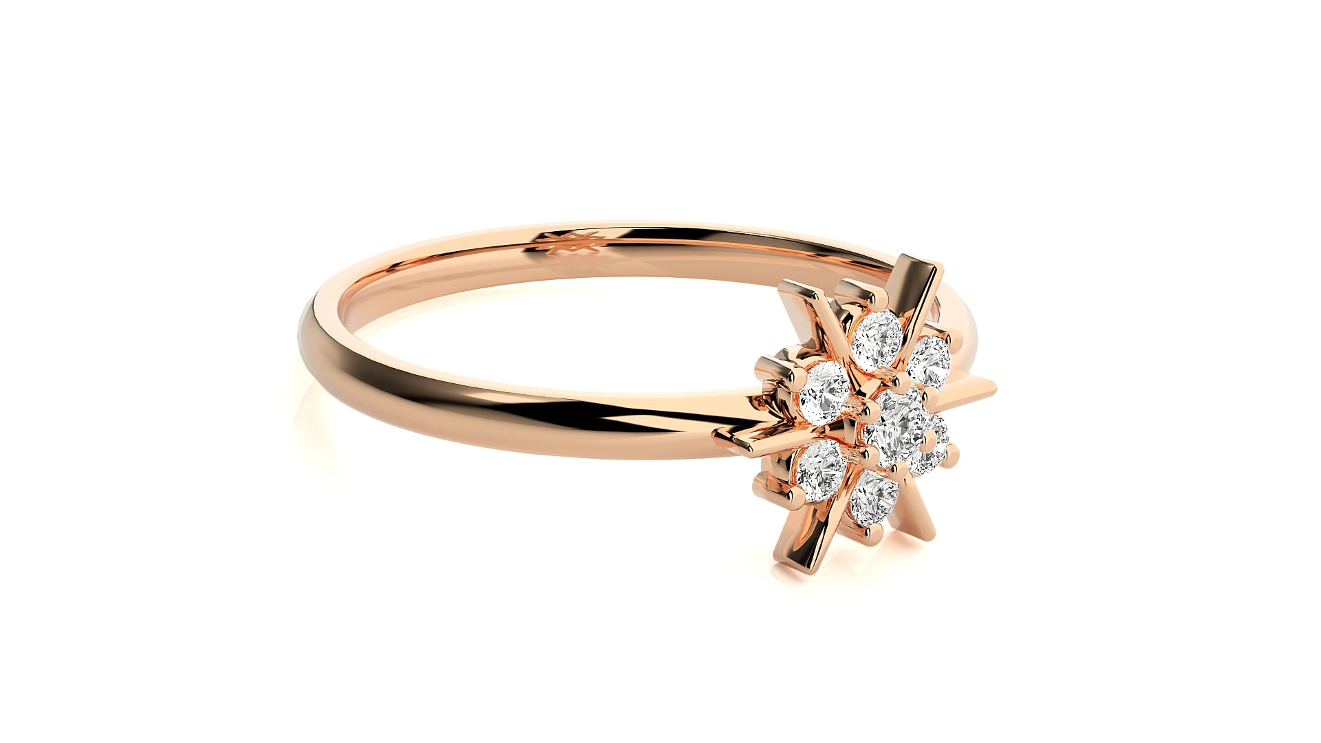 Rose Gold Plated Sterling Silver Ring