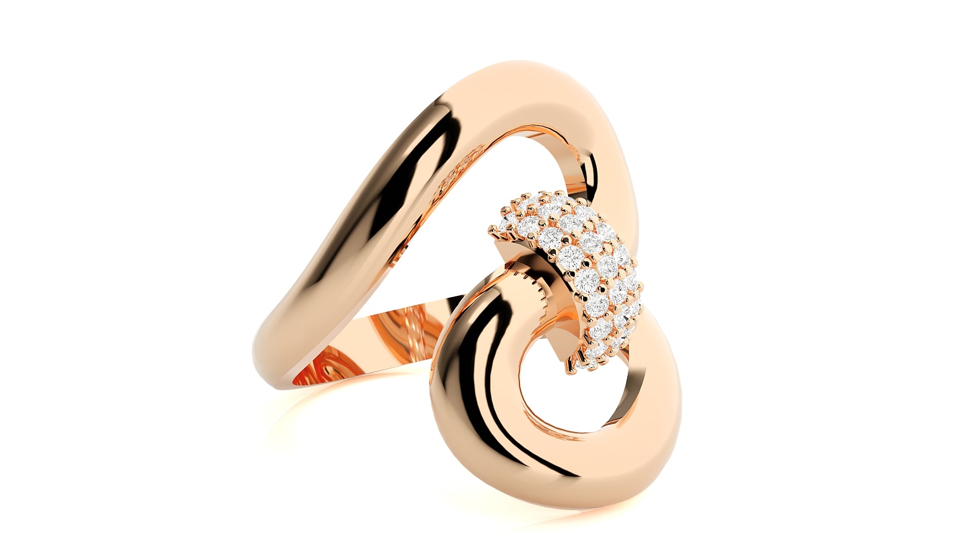 Rose Gold Plated Sterling Silver Ring