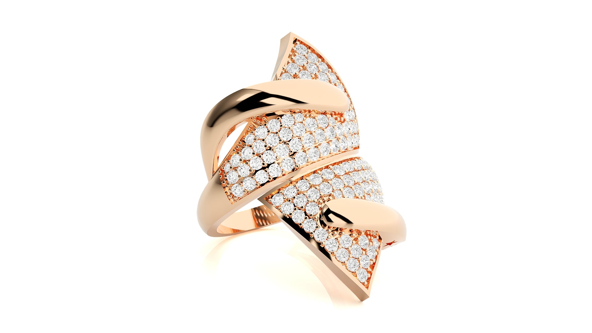 Rose Gold Plated Sterling Silver Ring