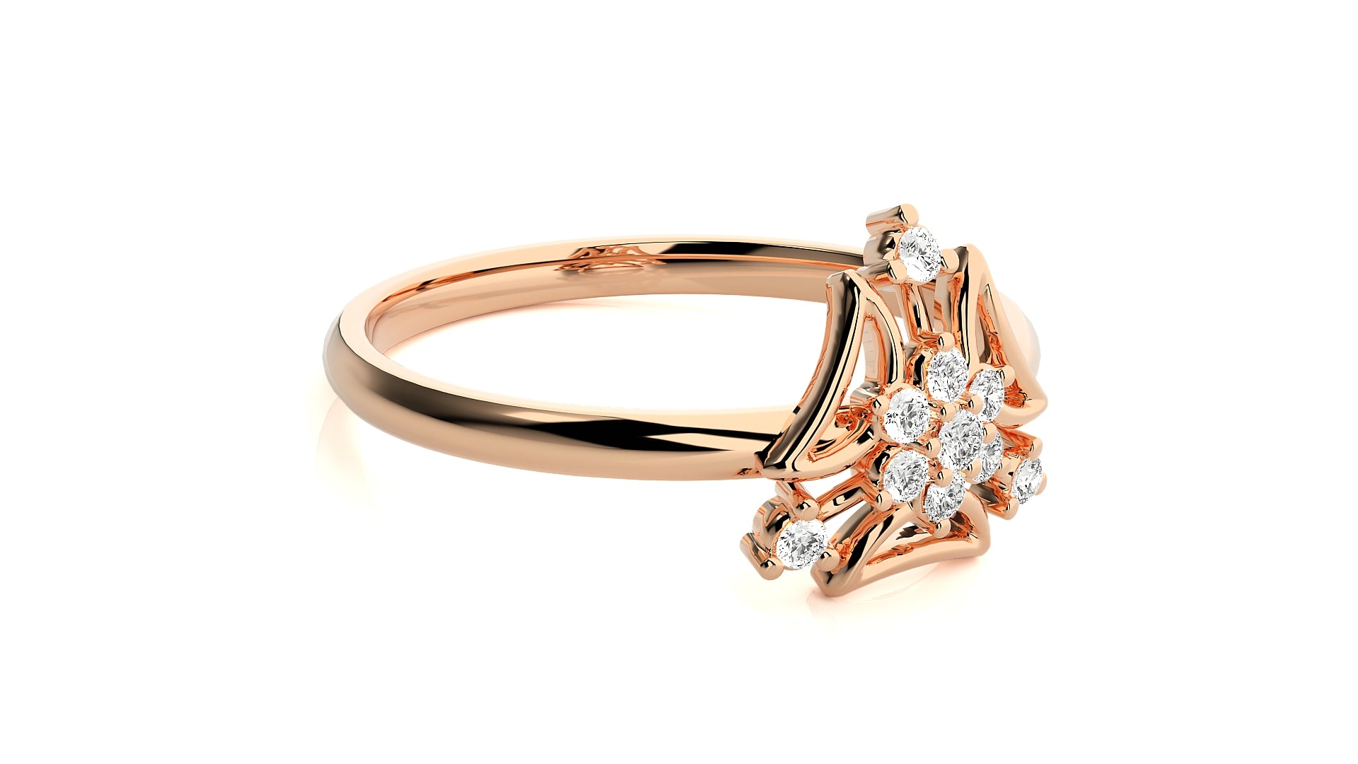 Rose Gold Plated Sterling Silver Ring