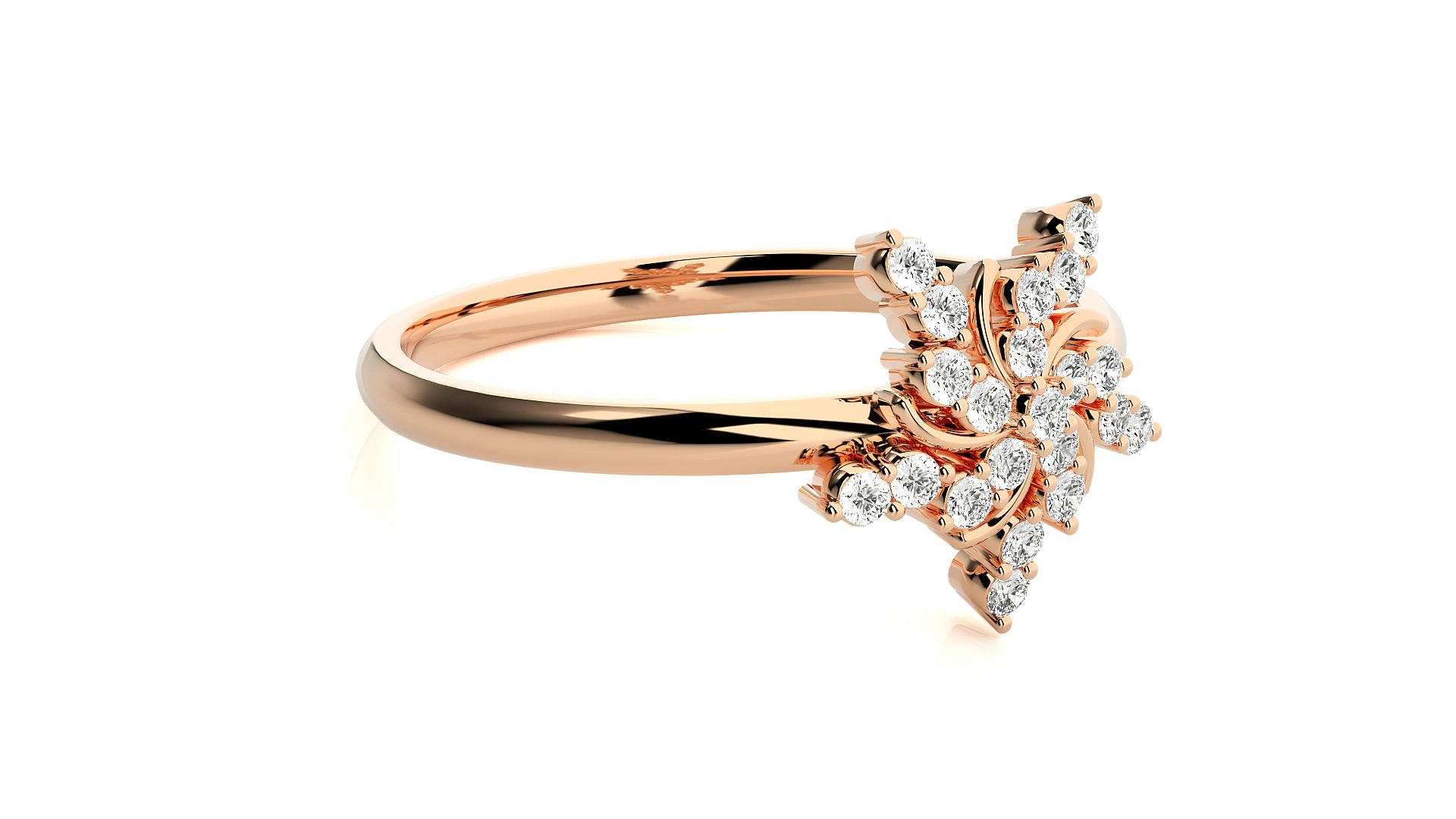 Rose Gold Plated Sterling Silver Ring