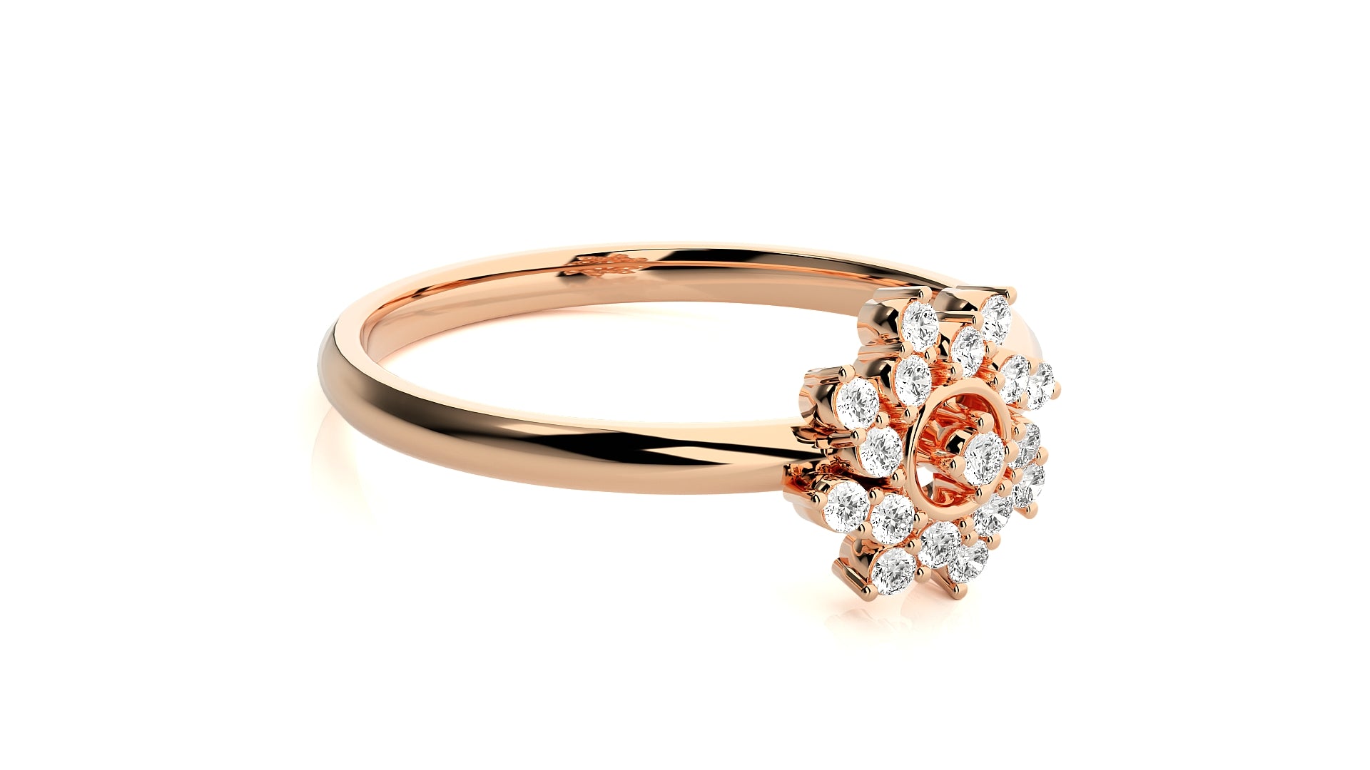 Rose Gold Plated Sterling Silver Ring