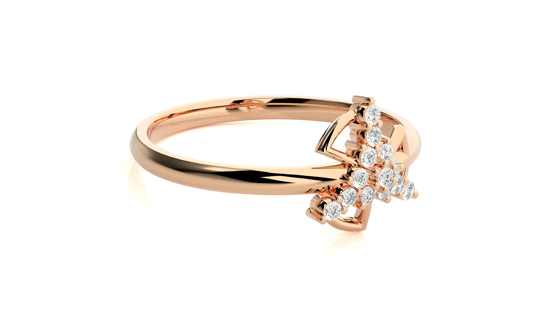 Rose Gold Plated Sterling Silver Ring