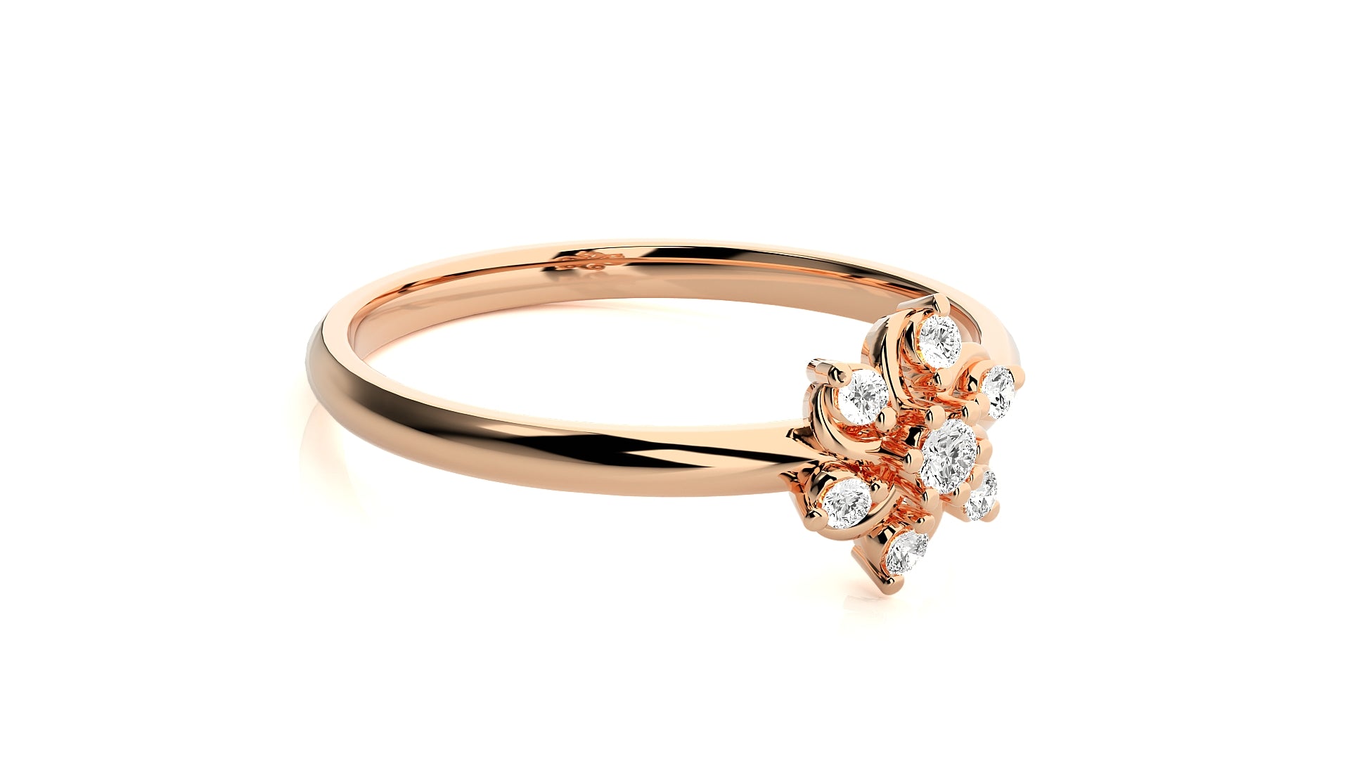 Rose Gold Plated Sterling Silver Ring