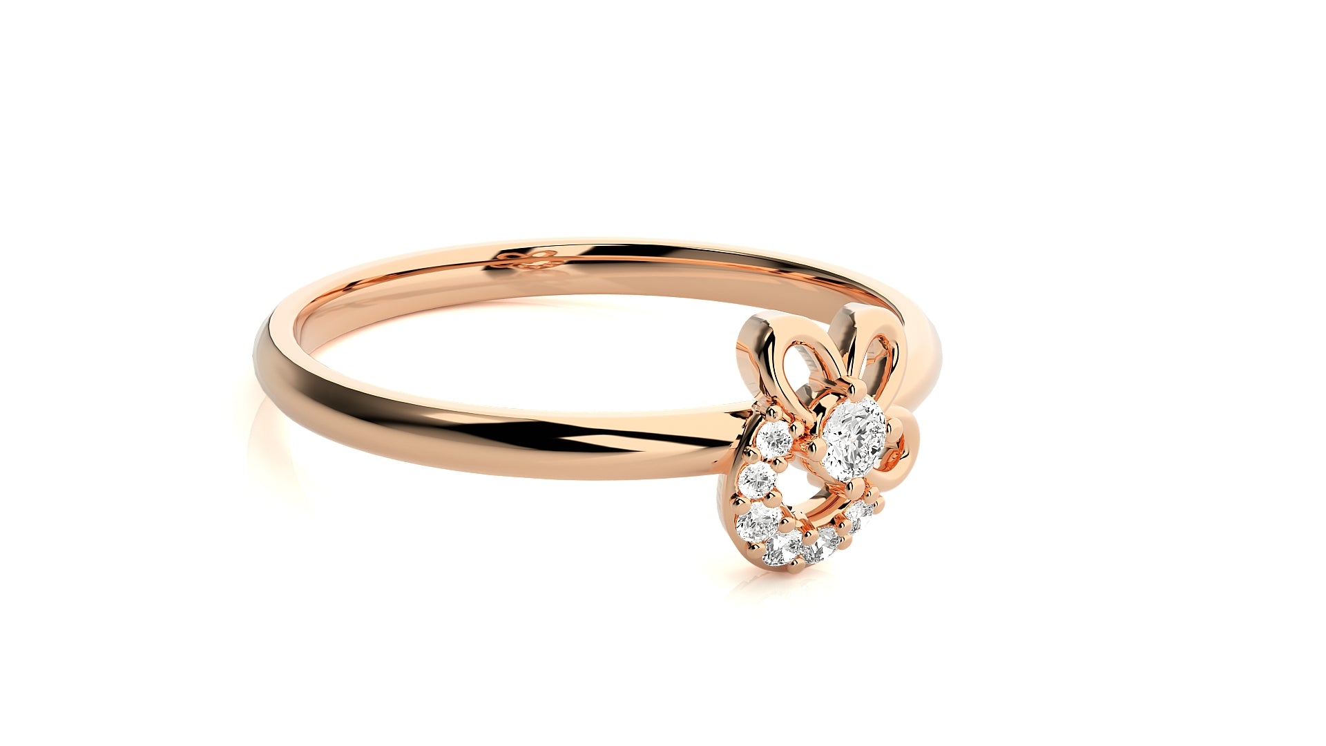 Rose Gold Plated Sterling Silver Ring