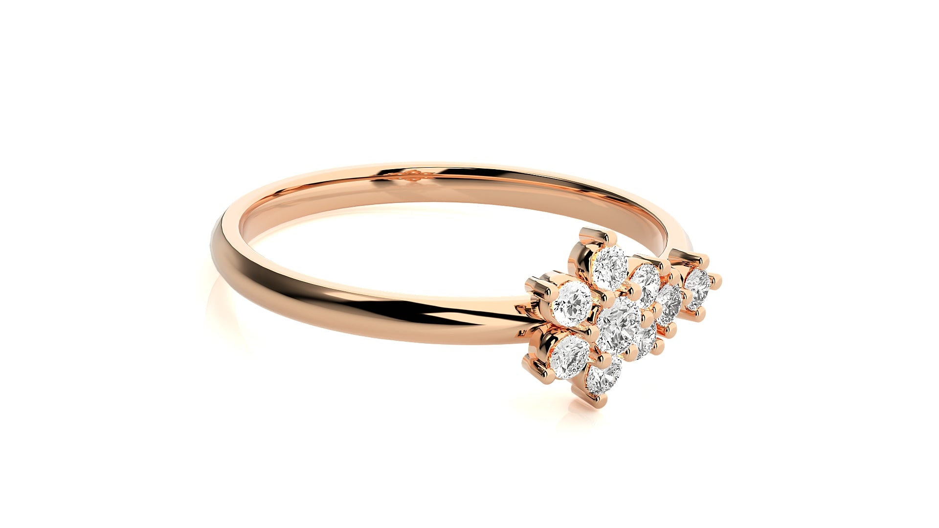 Rose Gold Plated Sterling Silver Ring