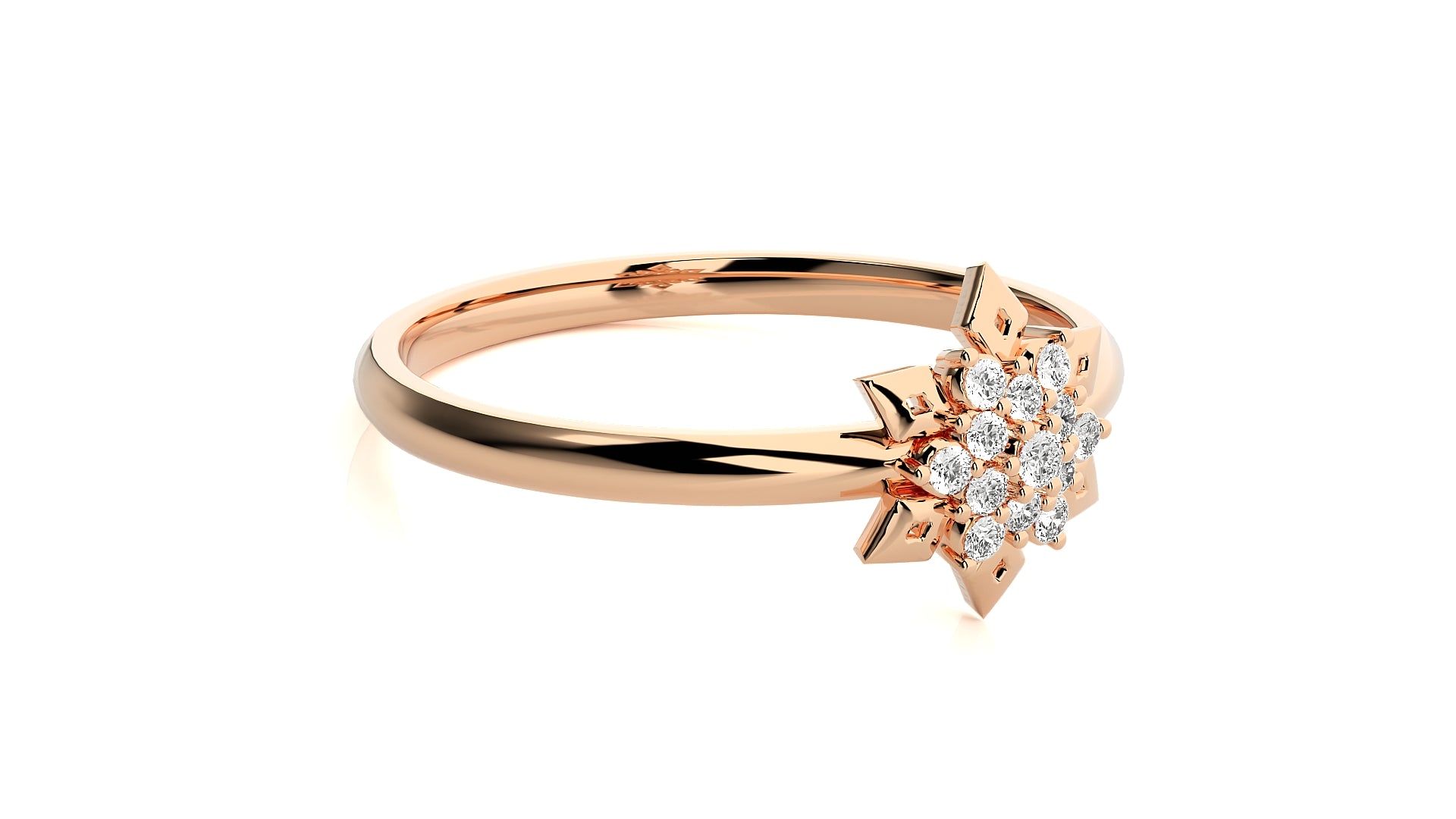 Rose Gold Plated Sterling Silver Ring
