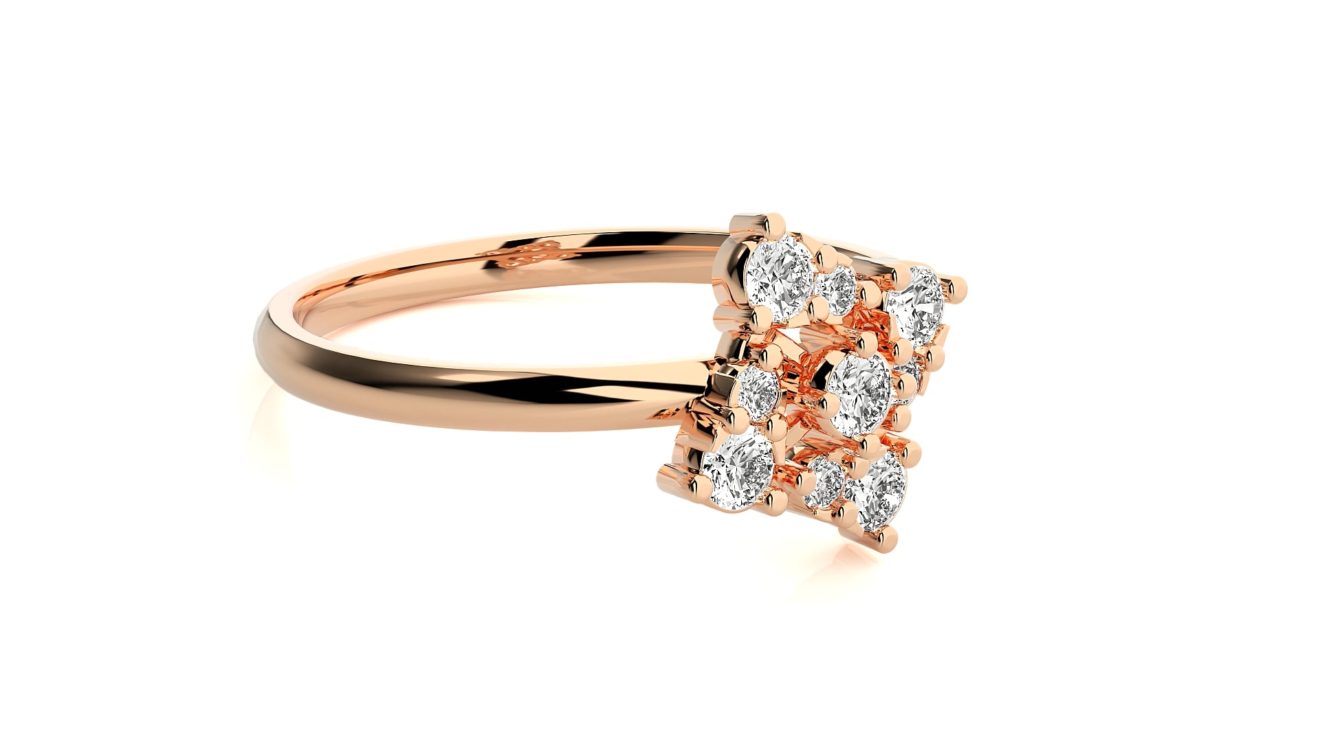 Rose Gold Plated Sterling Silver Ring