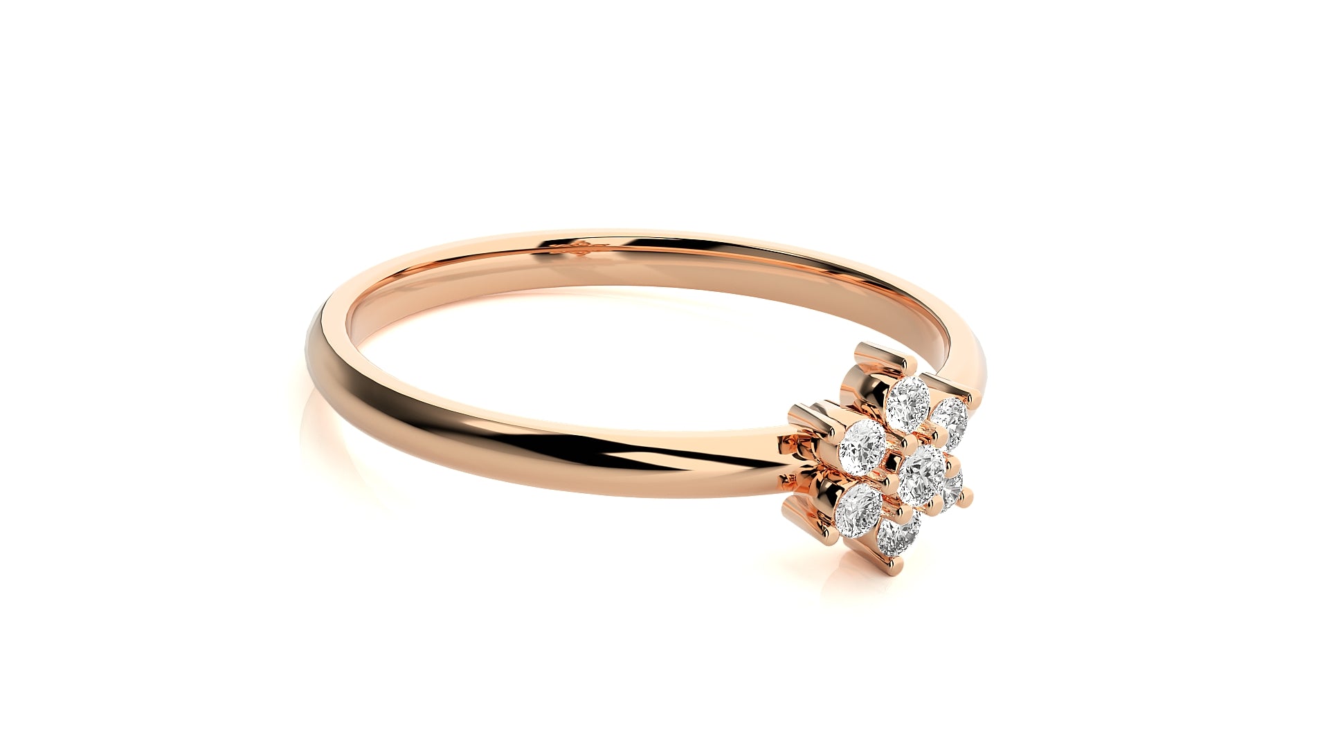 Rose Gold Plated Sterling Silver Ring