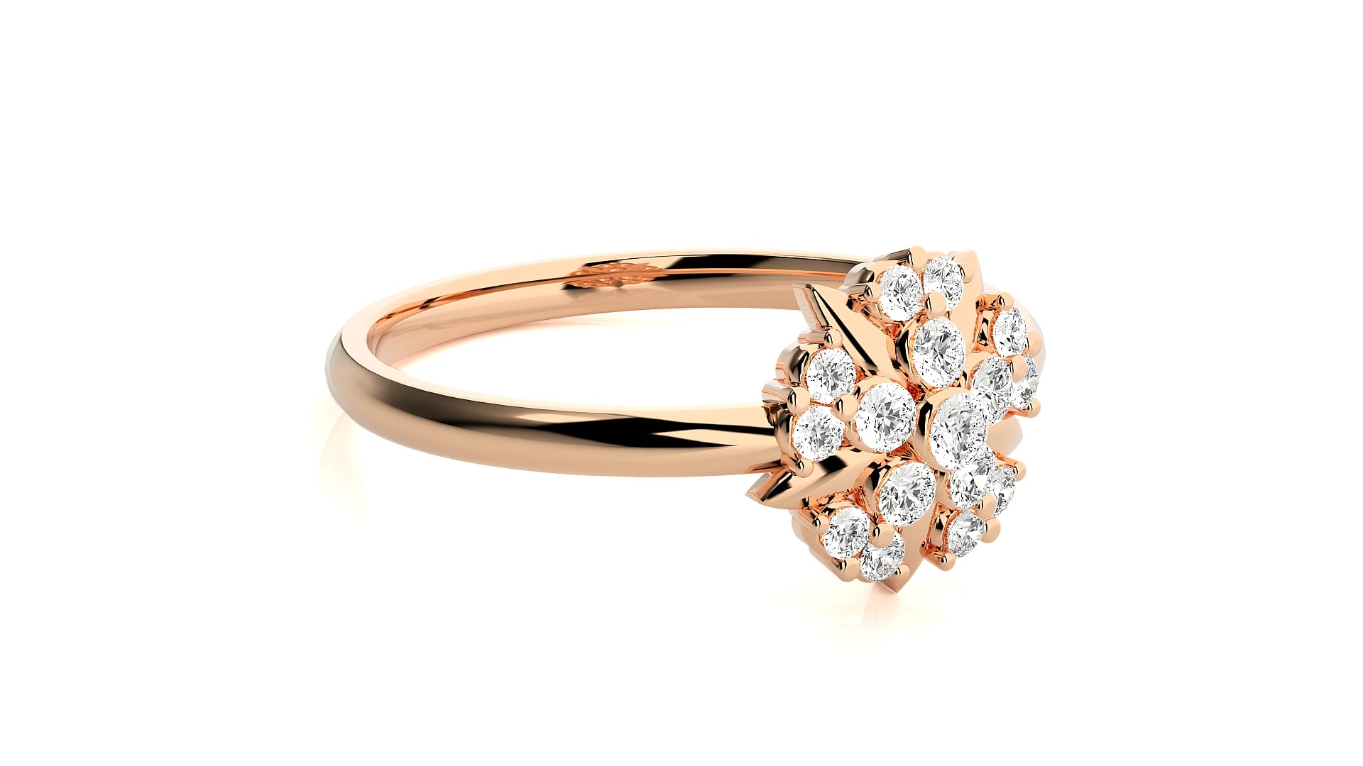 Rose Gold Plated Sterling Silver Ring