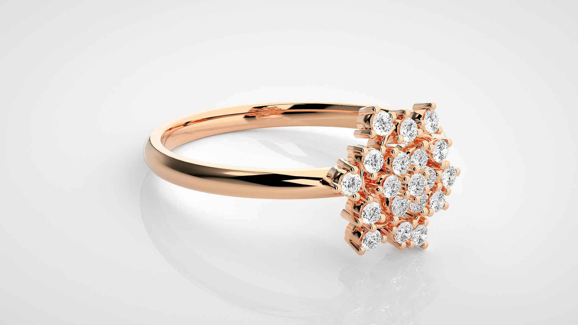 Rose Gold Plated Sterling Silver Ring