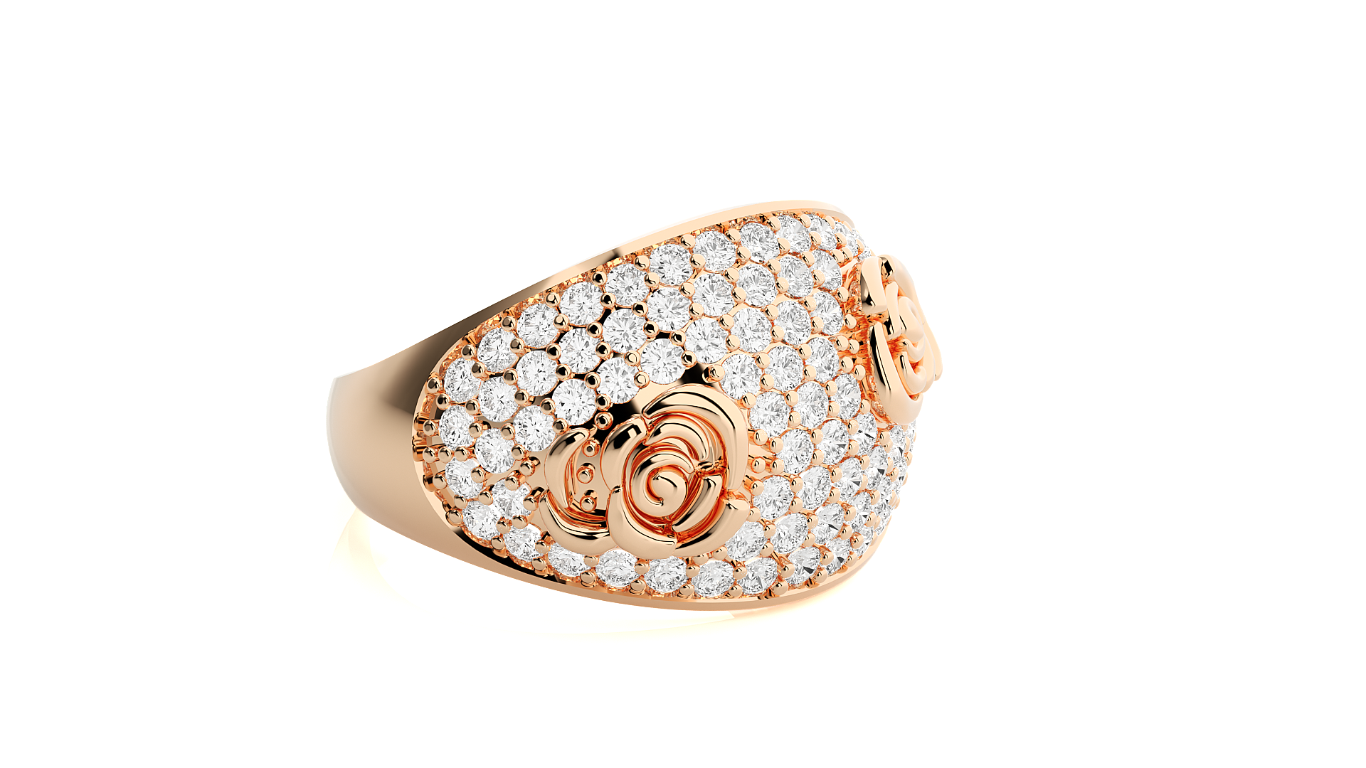 Rose Gold Plated Sterling Silver Ring