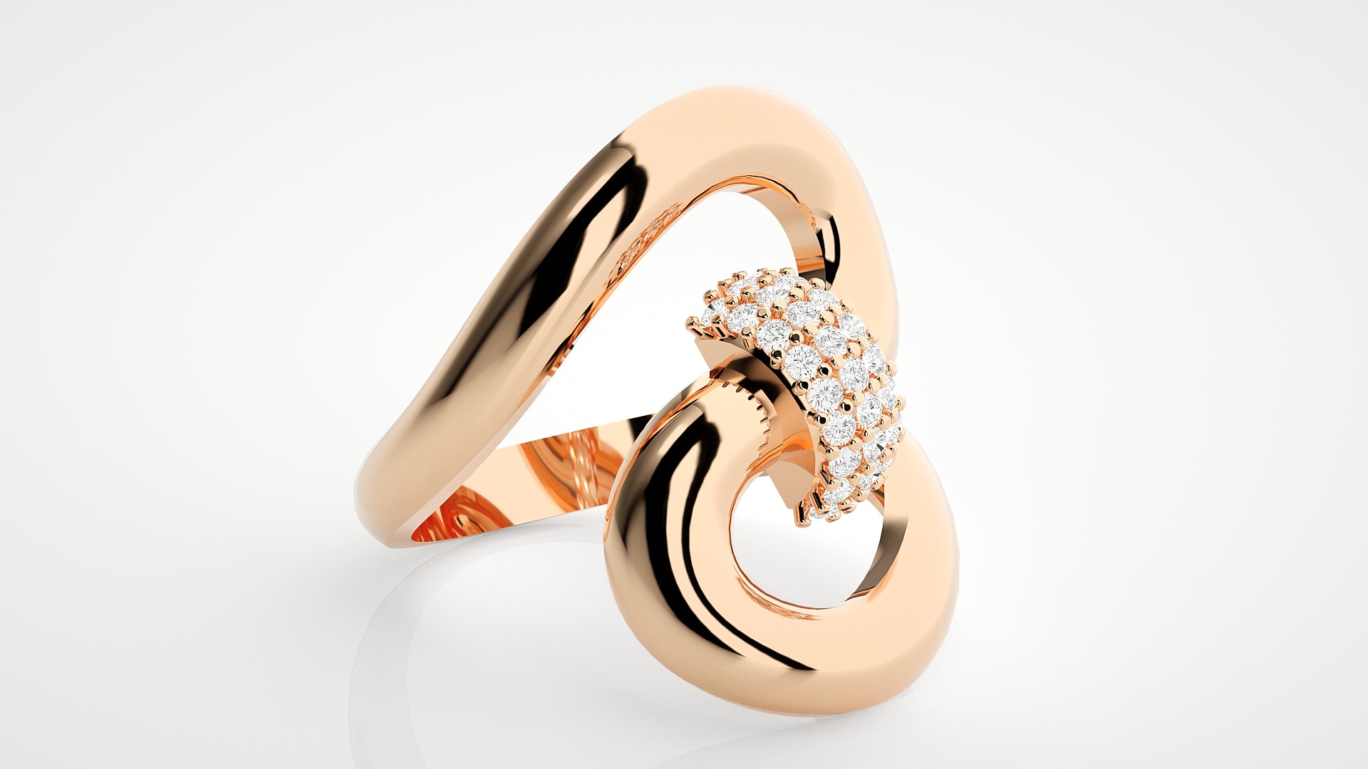 Rose Gold Plated Sterling Silver Ring